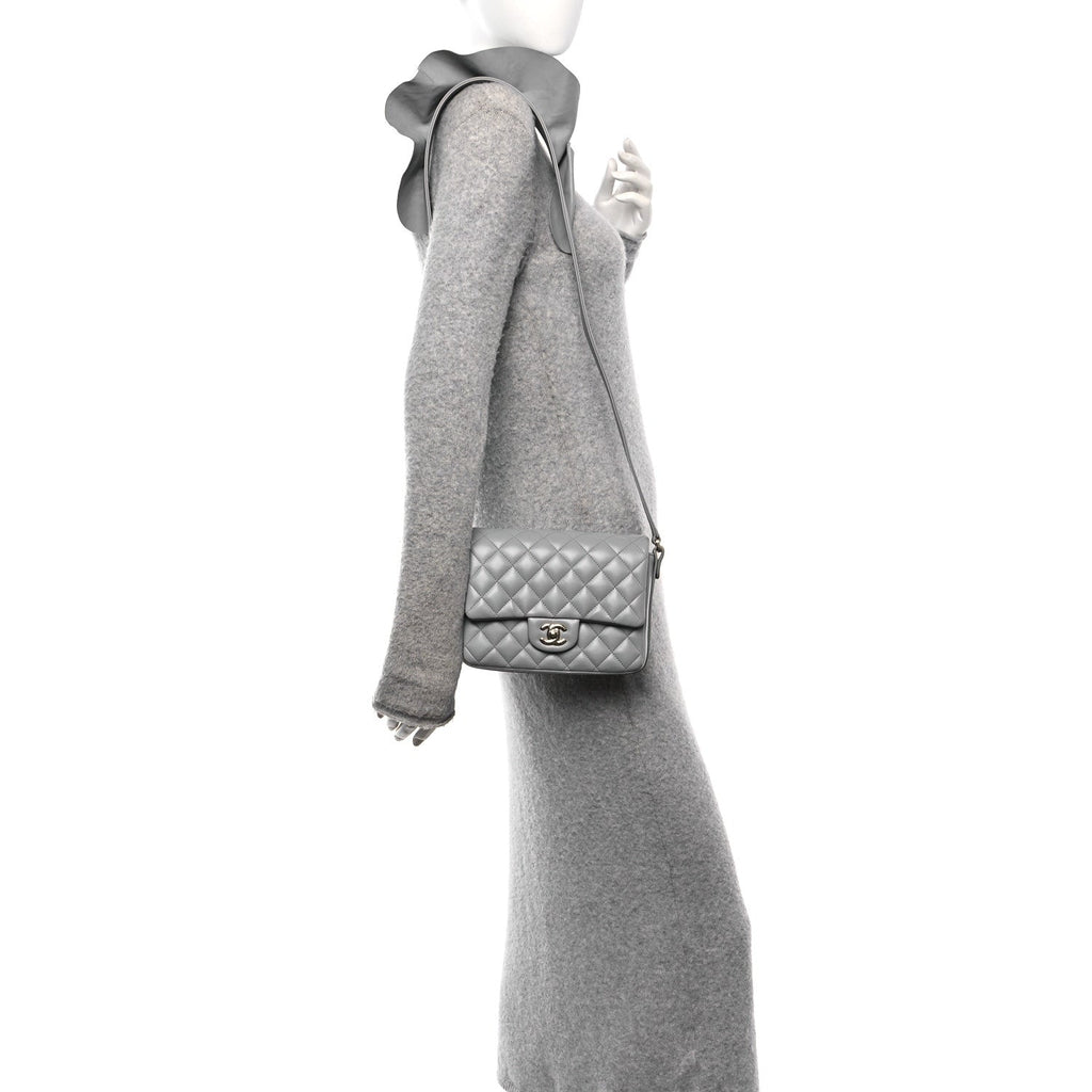 Calfskin Quilted Bolero De Chanel Flap Bag Grey