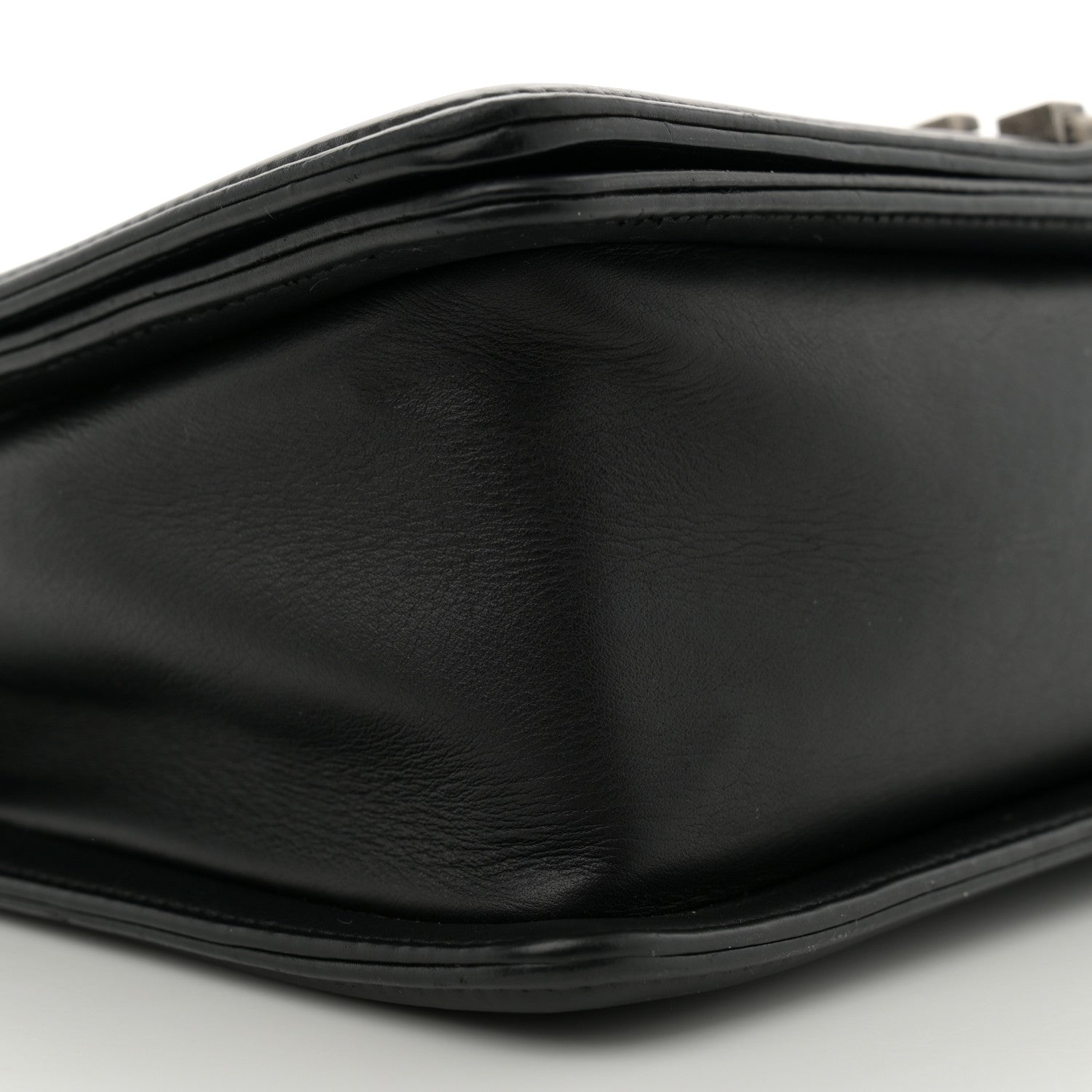 Calfskin Quilted Medium Boy Flap Black