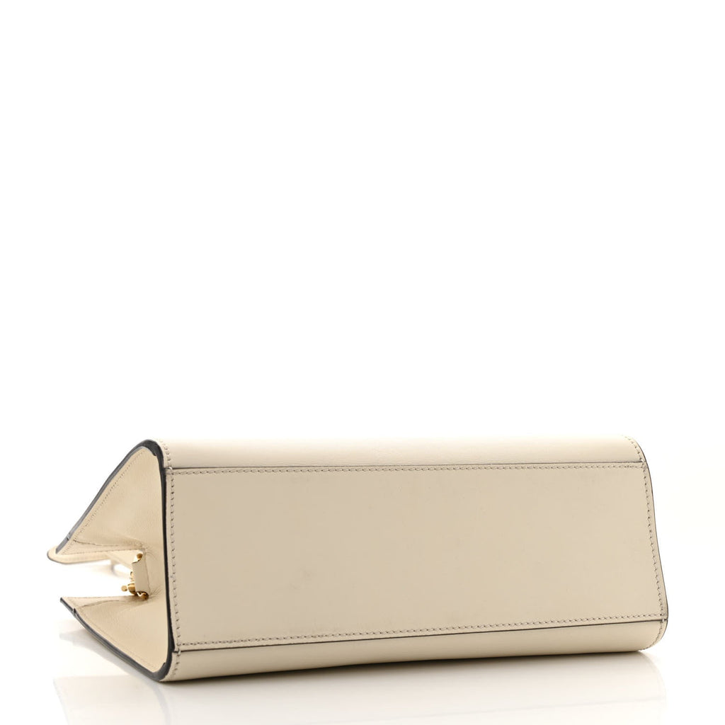 Calfskin Marmont Ribbon Top Handle Bag White