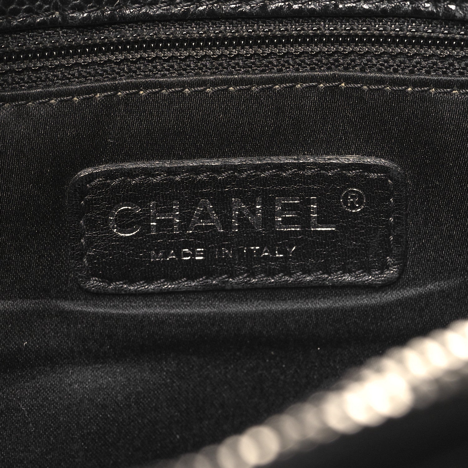 Caviar Quilted Grand Shopping Tote GST Black