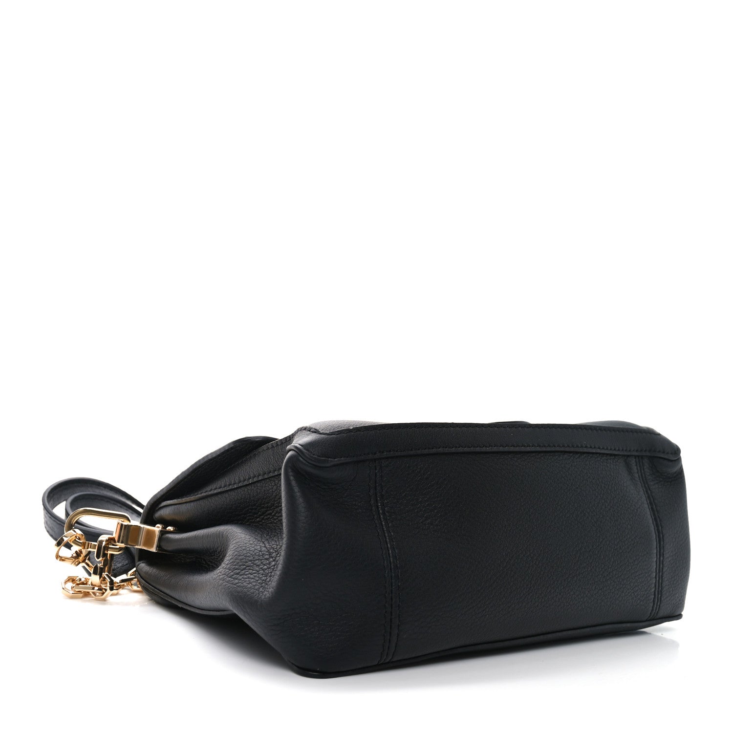 Smooth Calfskin Soft Dauphine MM Black