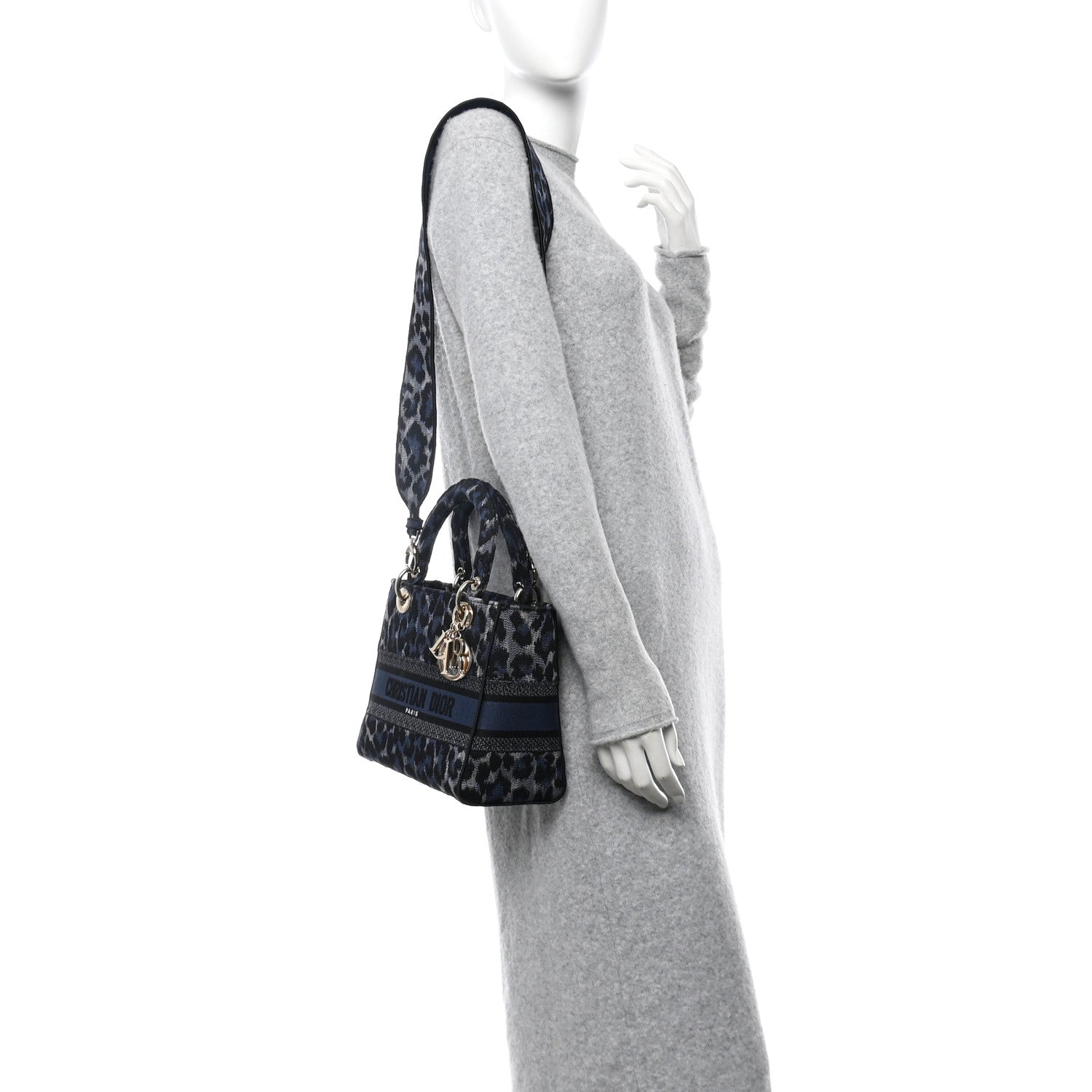 Canvas Mizza Embroidered Medium Lady D-Lite Blue