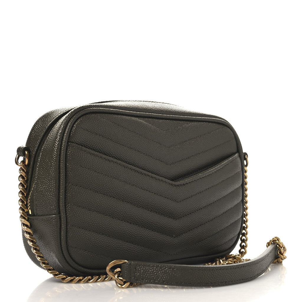 Grain De Poudre Matelasse Monogram Mini Lou Camera Bag Seaweed