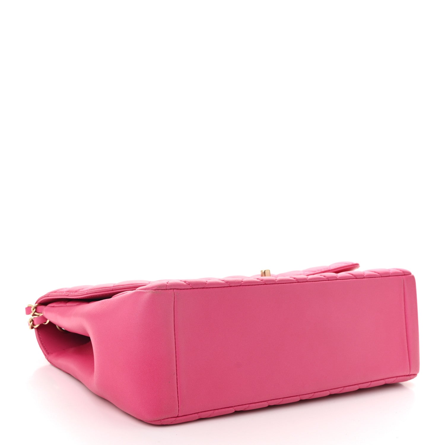 Lambskin Quilted Medium Mademoiselle Chic Flap Fuchsia