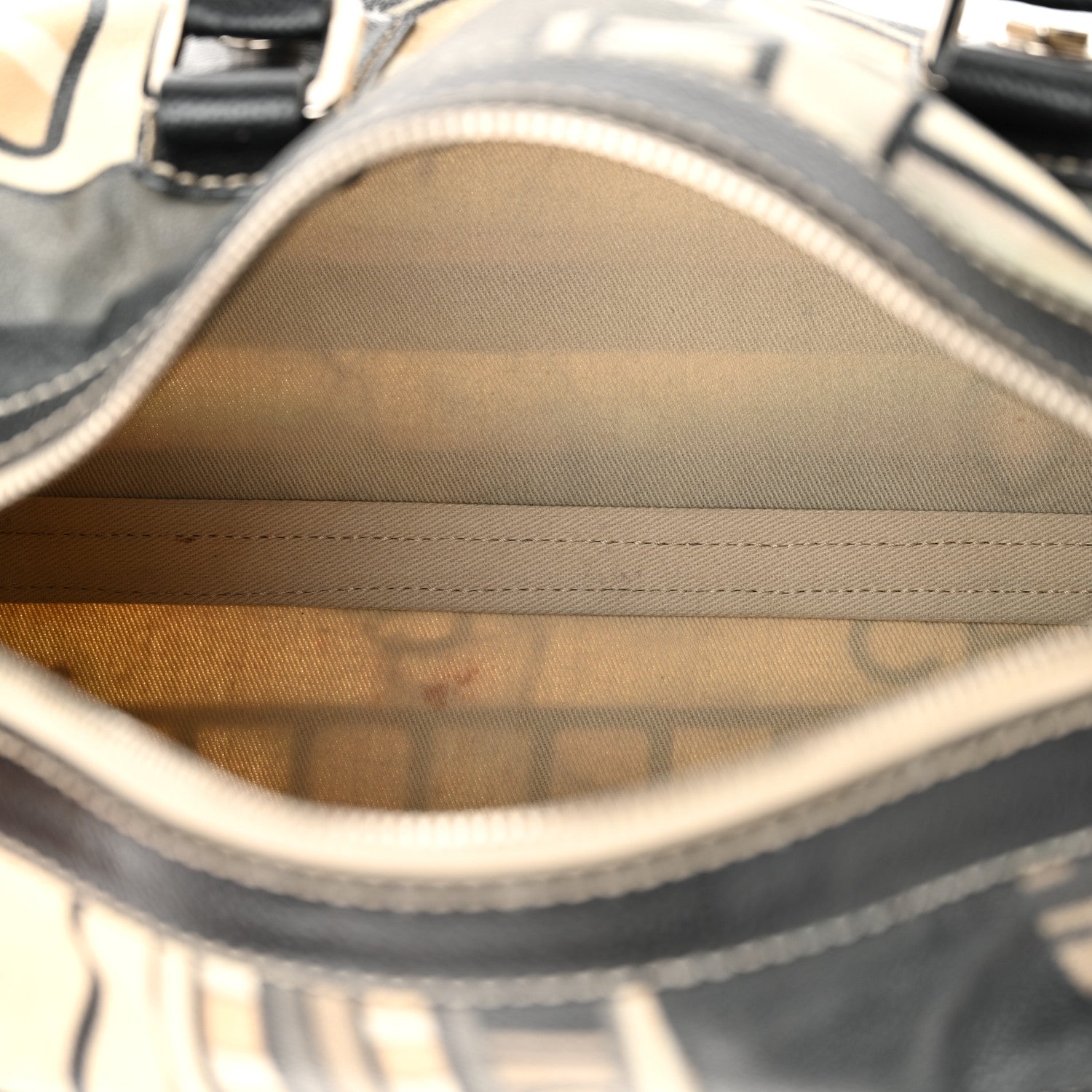 Coated Canvas Le Train Boston Bag Black