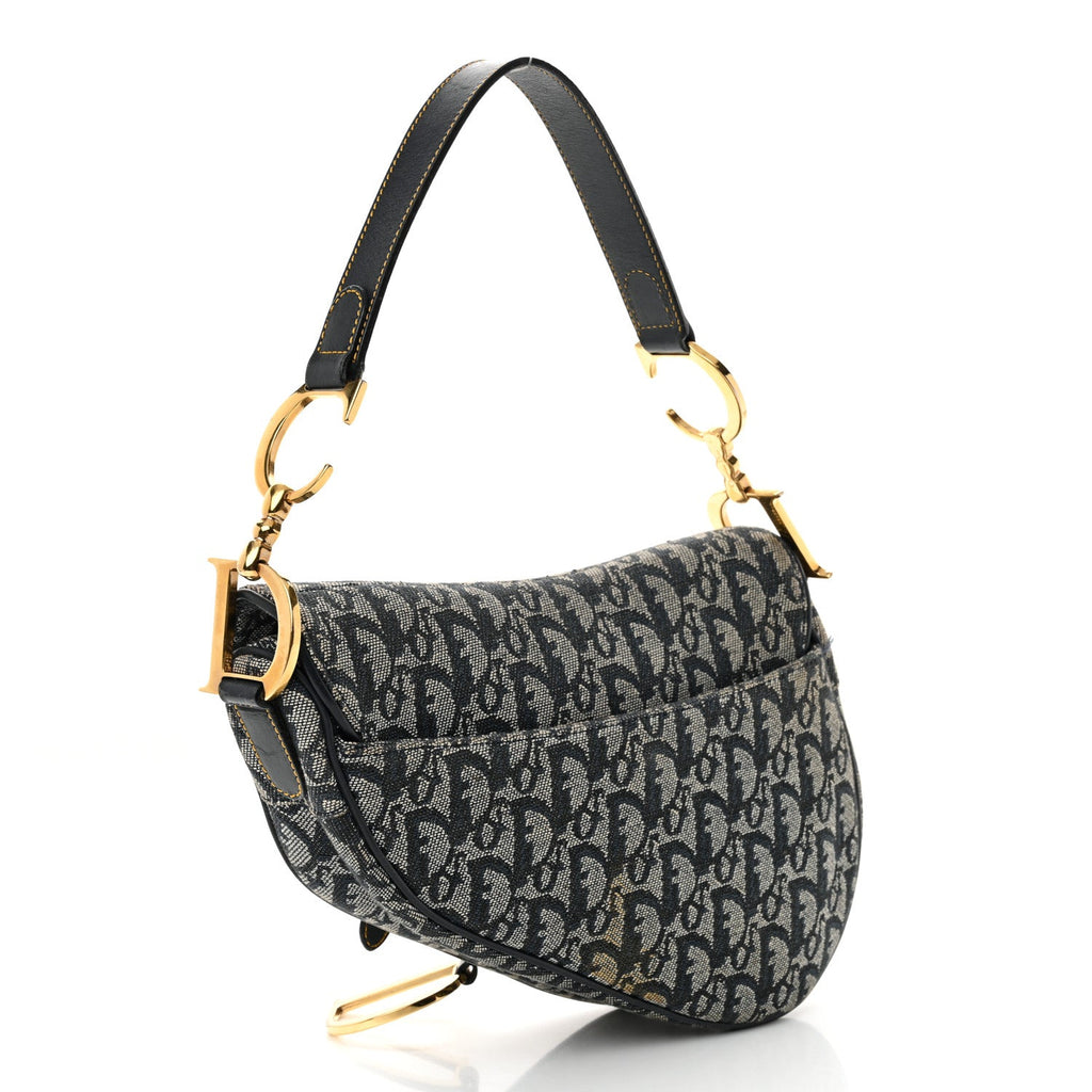 Monogram Saddle Bag Blue