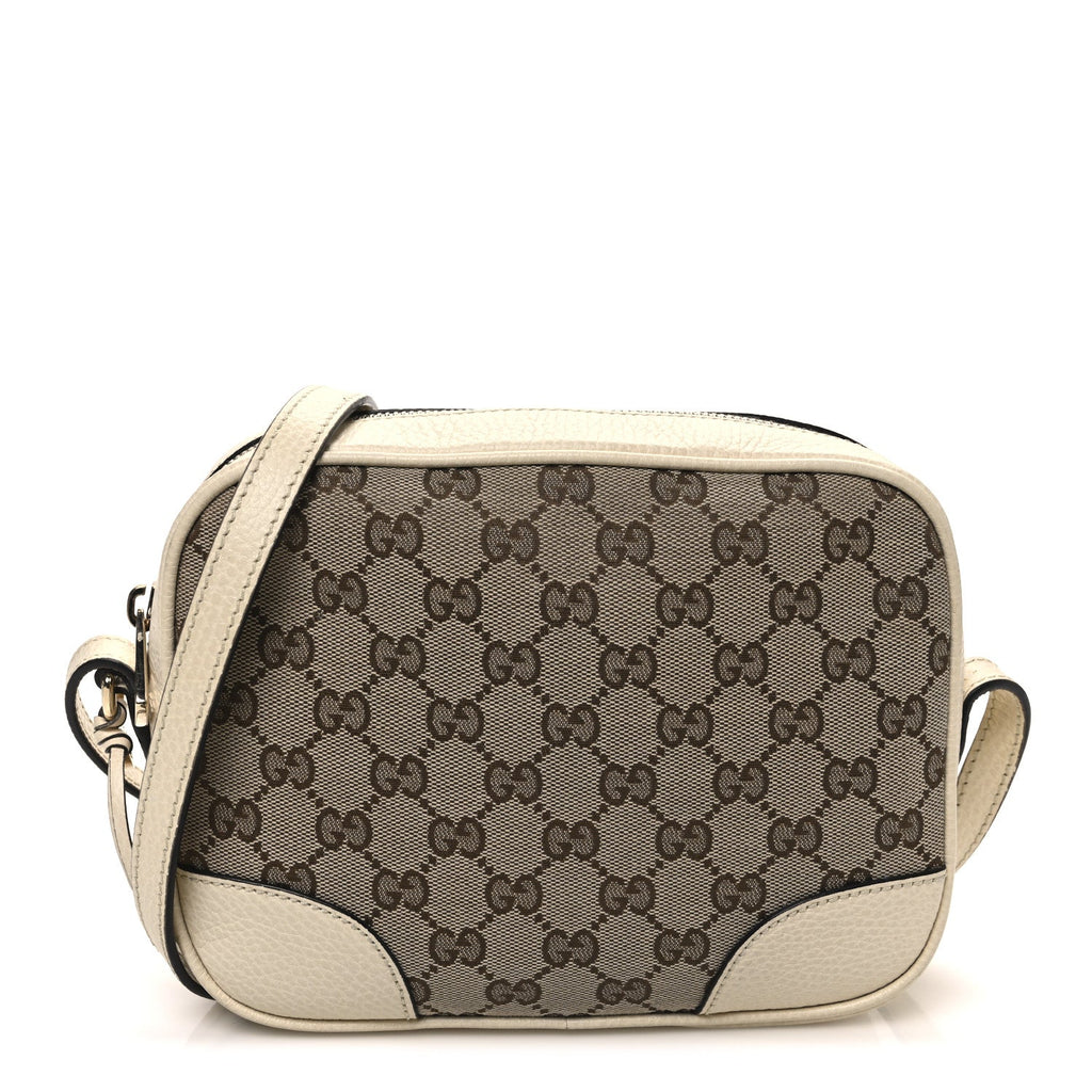 Monogram Dollar Calfskin Mini Bree Messenger Bag Beige Ebony Avoire