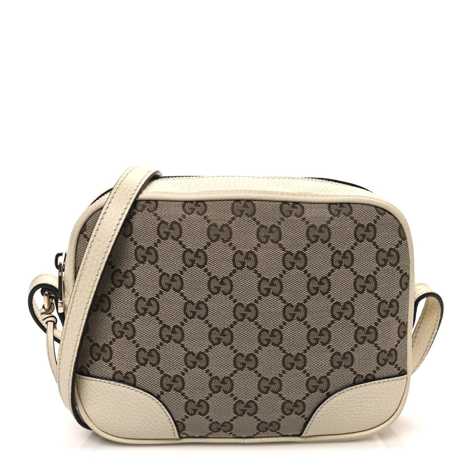 Monogram Dollar Calfskin Mini Bree Messenger Bag Beige Ebony Avoire