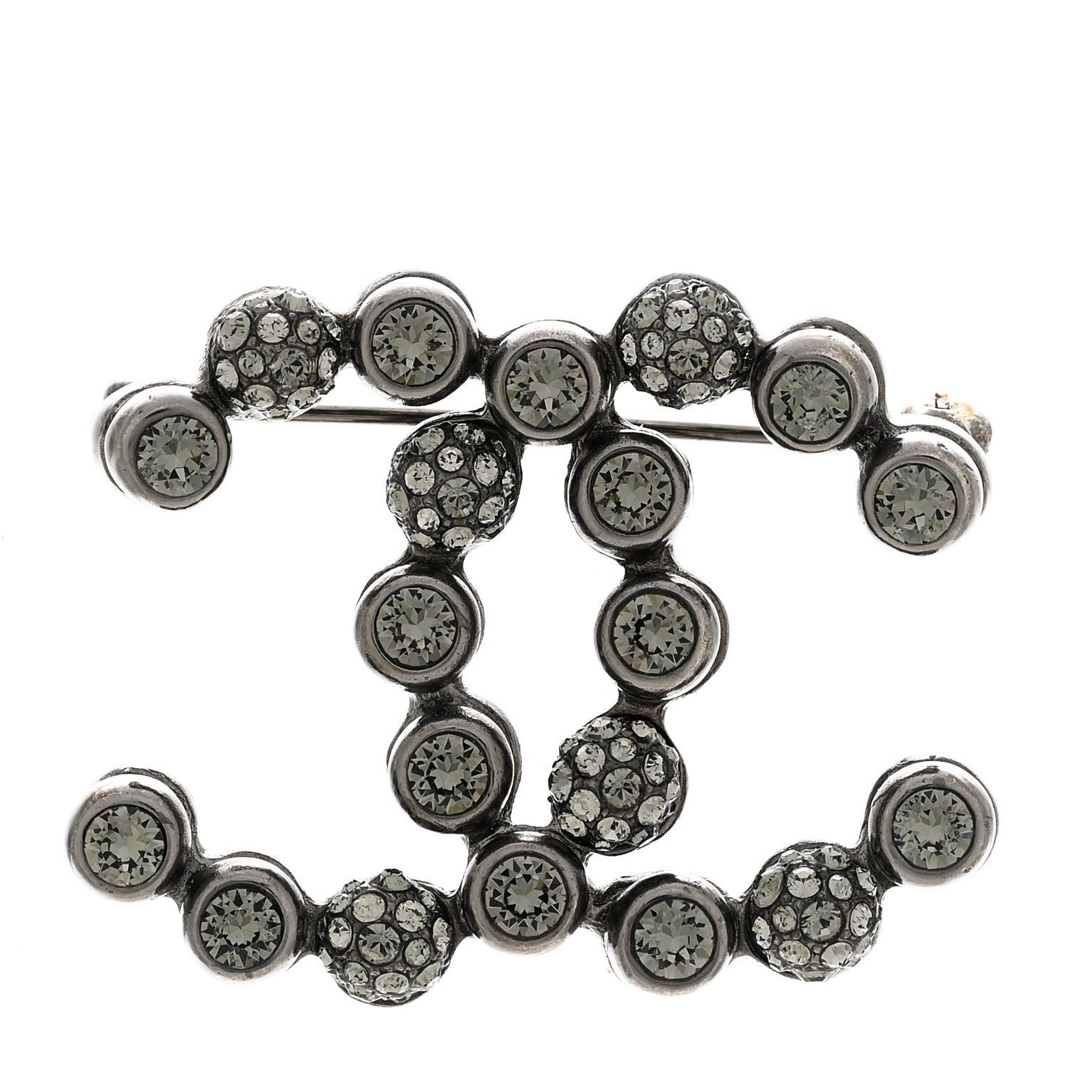 Ruthenium Crystal CC Brooch