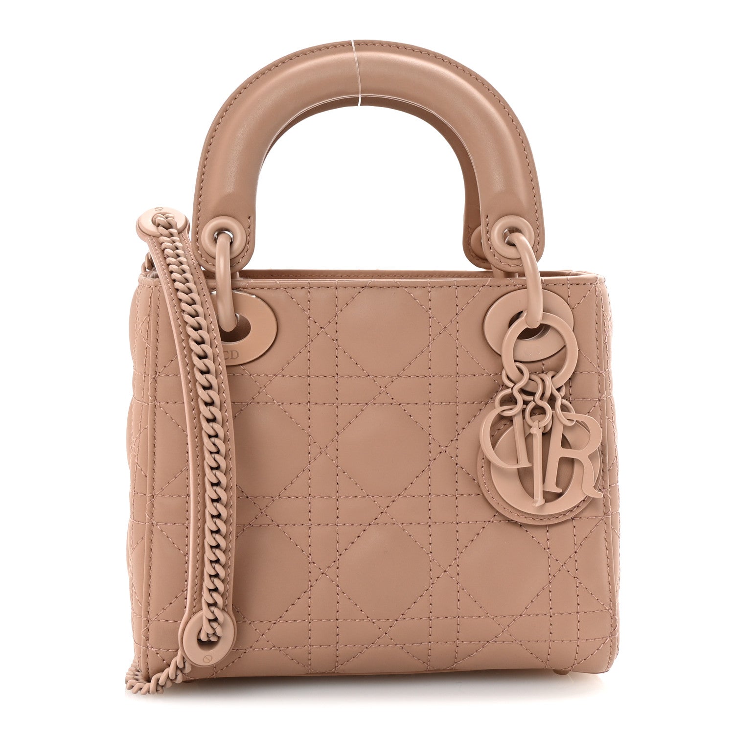 Ultra Matte Calfskin Cannage Mini Lady Dior Fard