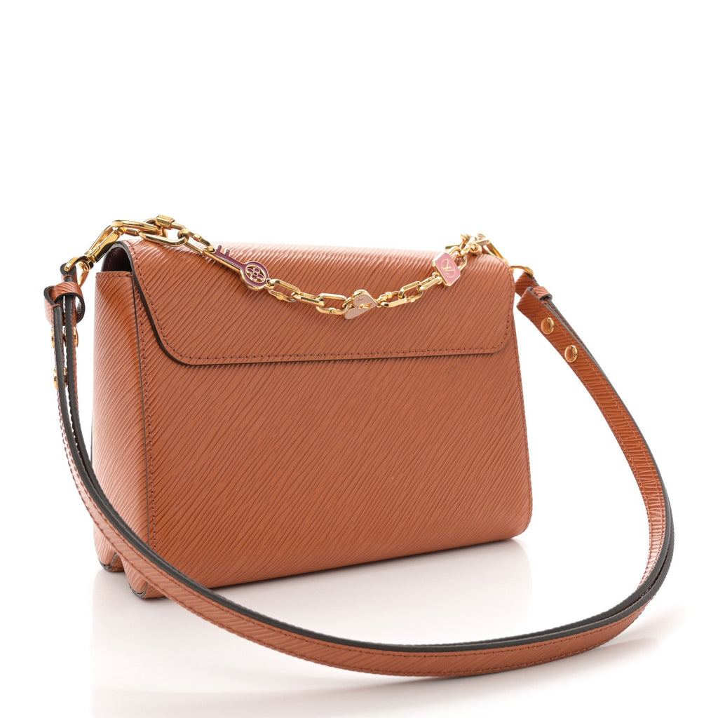 Epi Twist Shoulder Bag MM Gold Cipango