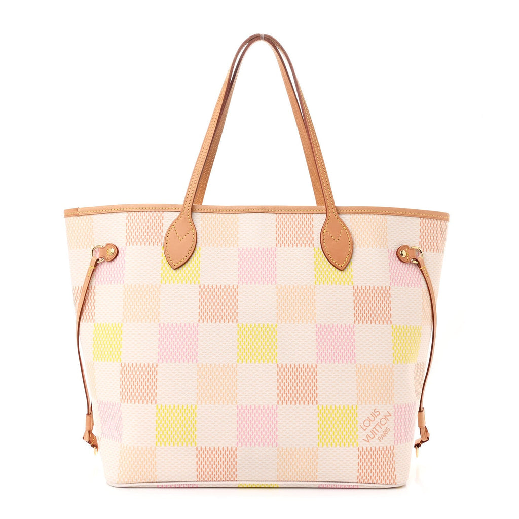 Damier Giant Neverfull MM Peach