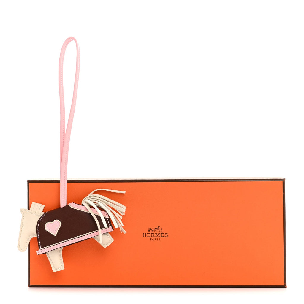Milo Lambskin Grigri Rodeo Robeo Coeur Bag Charm PM Craie Rose Sakura Terre