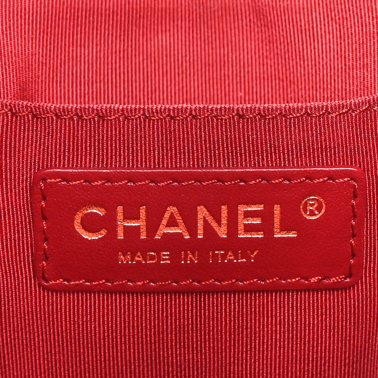 Calfskin Stitched Chain Bucket Bag Coral