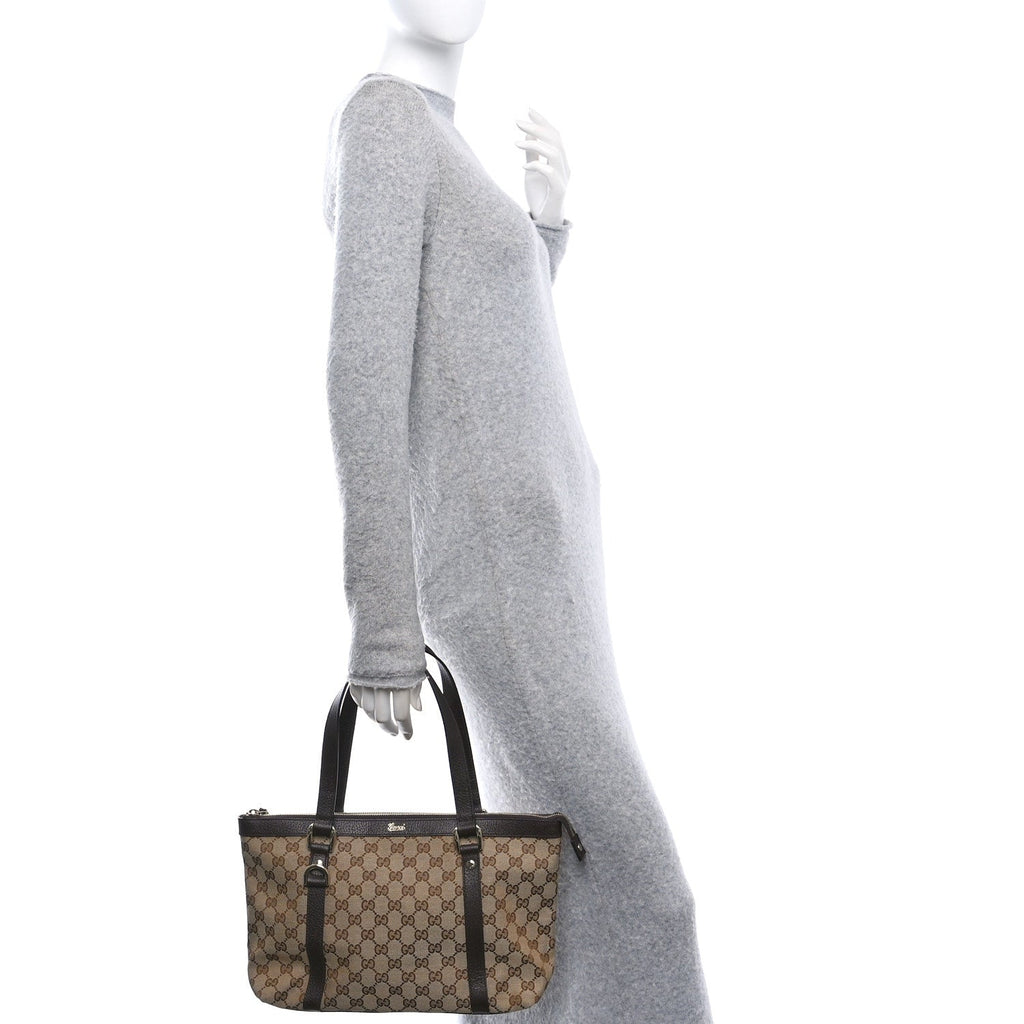 Monogram Medium Abbey Tote Brown