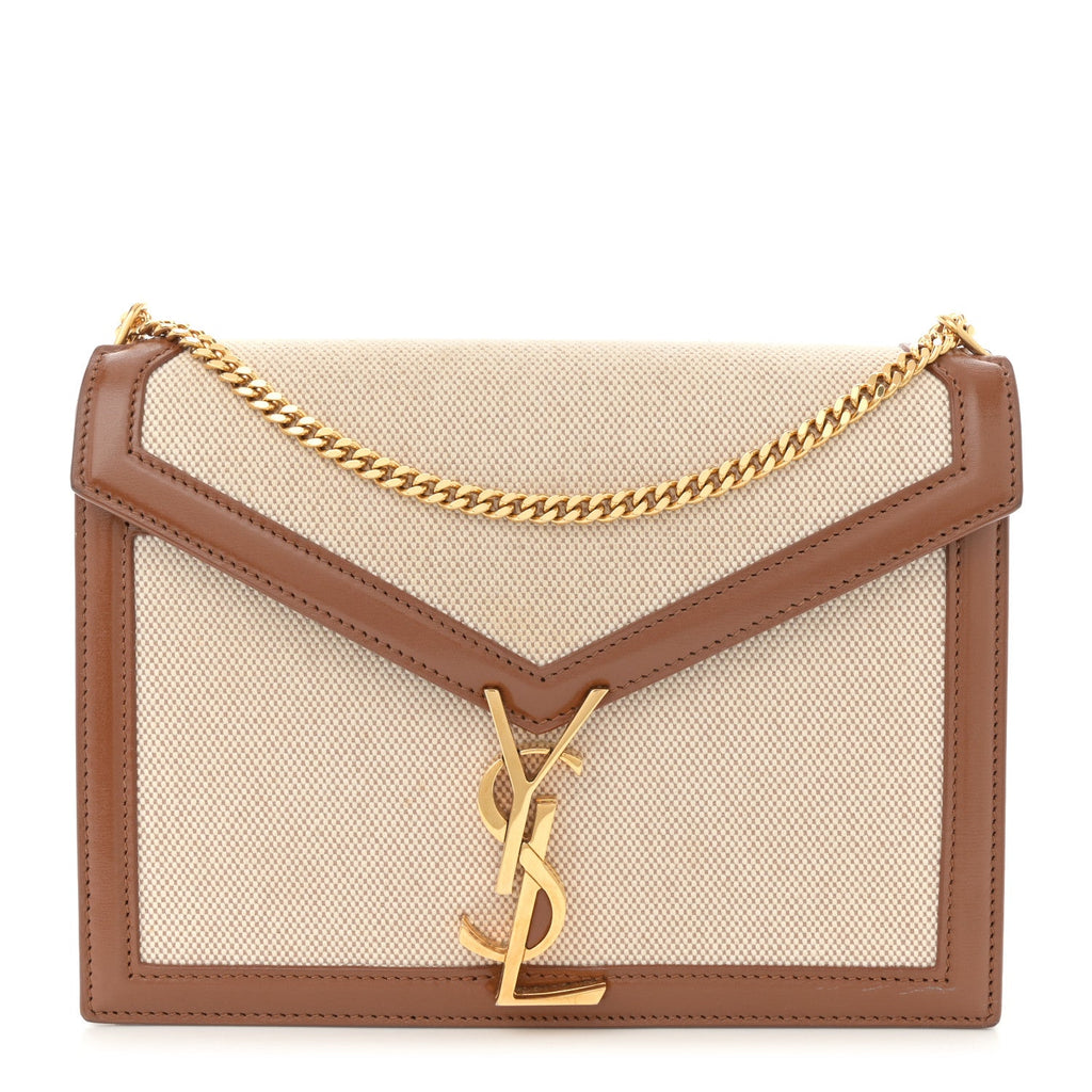 Canvas Calfskin Classic Monogram Cassandra Tan Natural