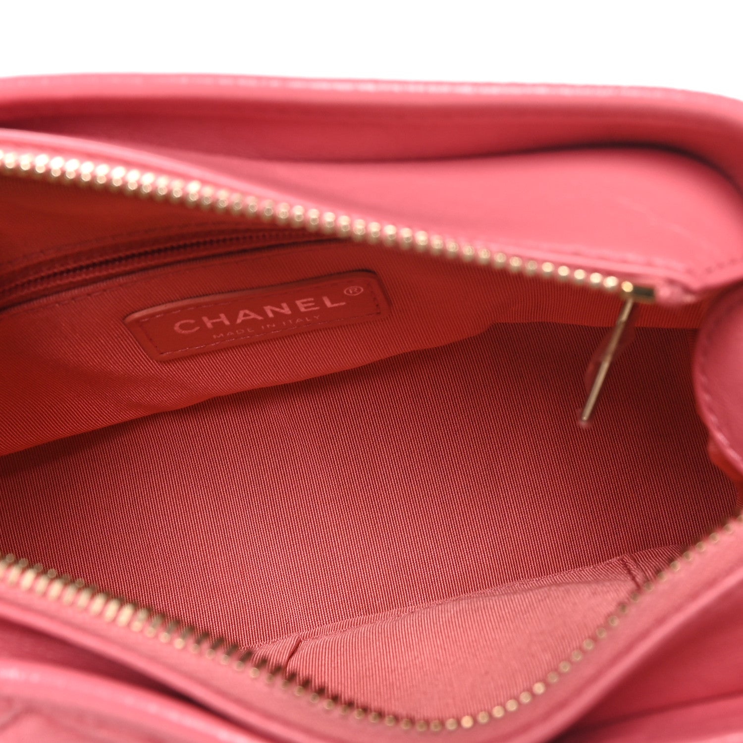Aged Calfskin Quilted Small Gabrielle Hobo Rose