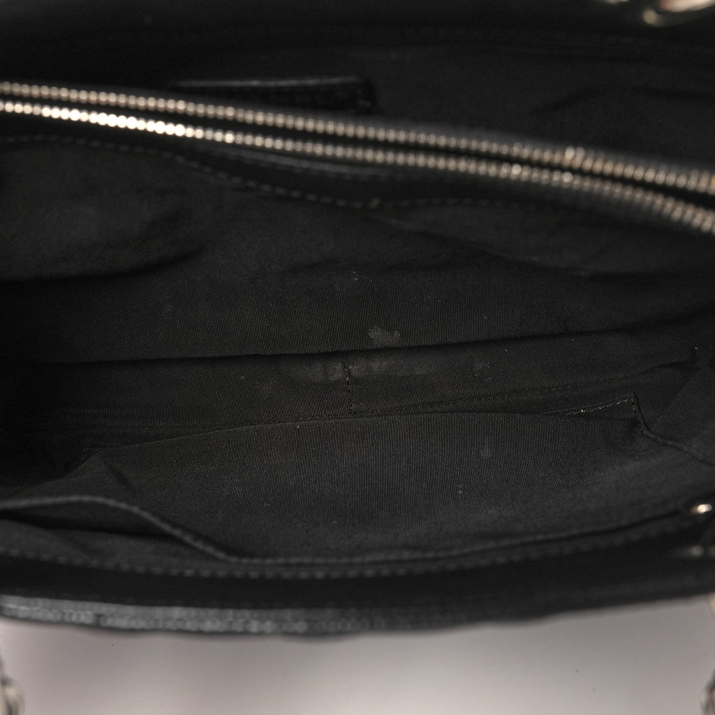 Caviar Quilted Grand Shopping Tote GST Black