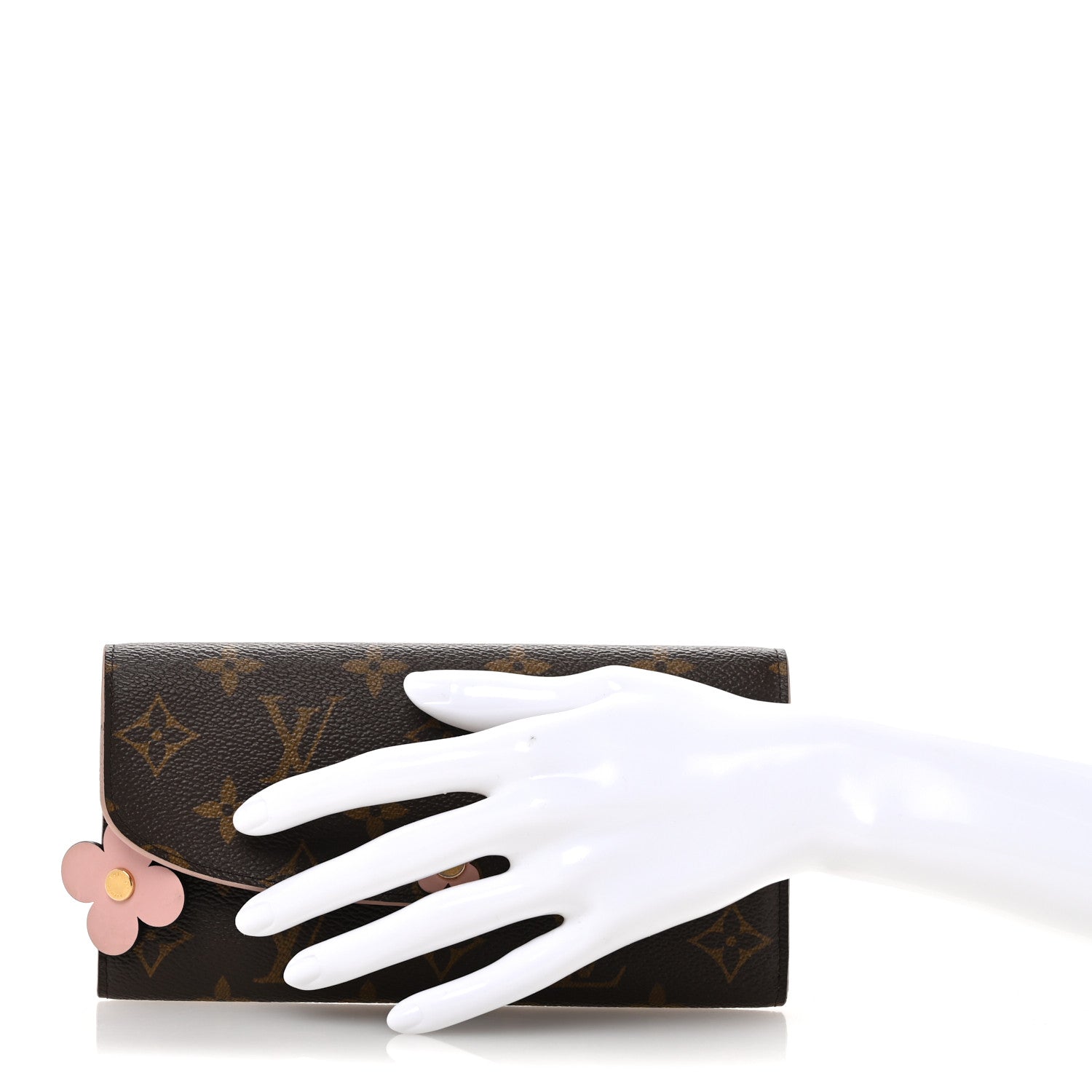Monogram Bloom Flower Emilie Wallet Fuchsia