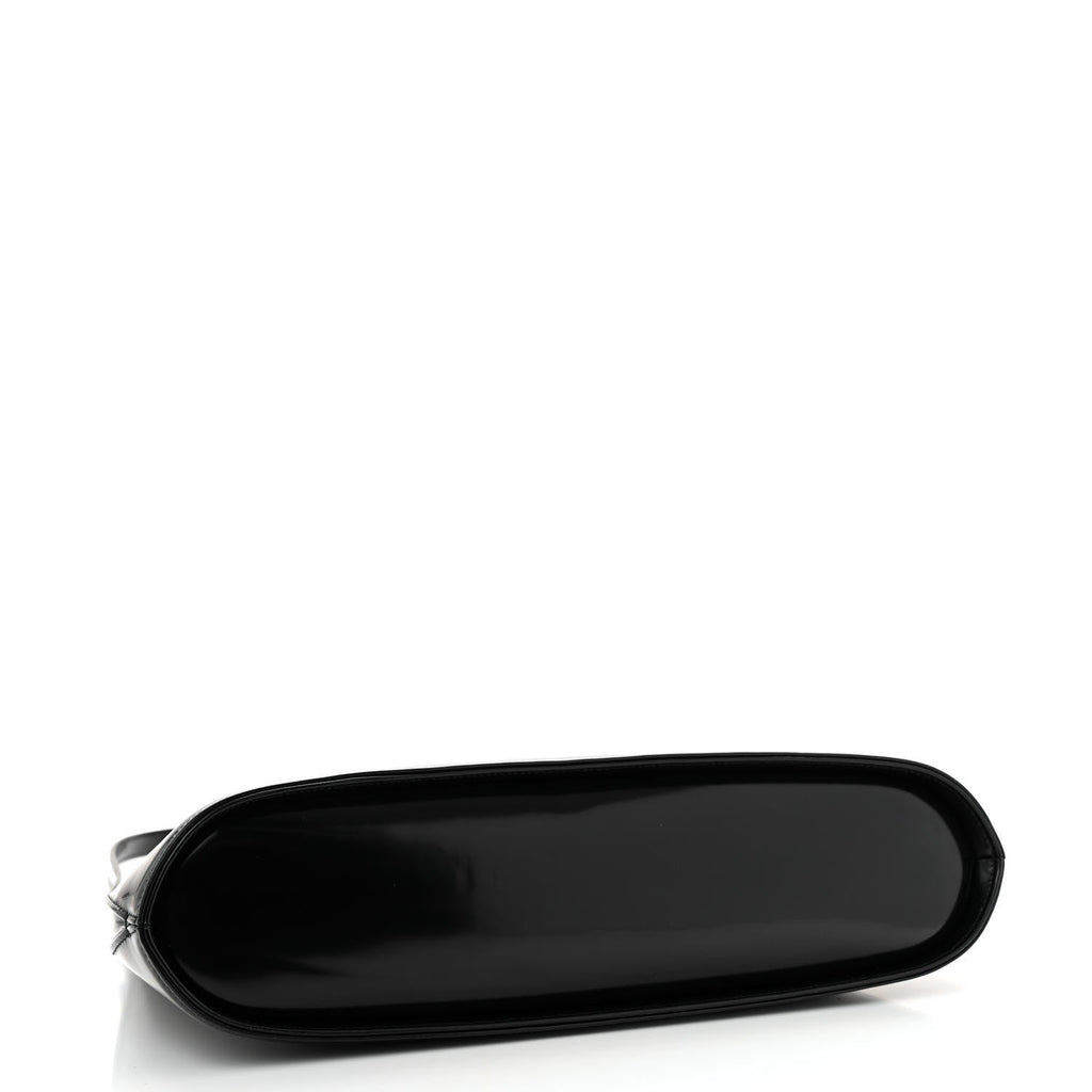 Brushed Off Calfskin Medium Wanda Top Handle Bag Black