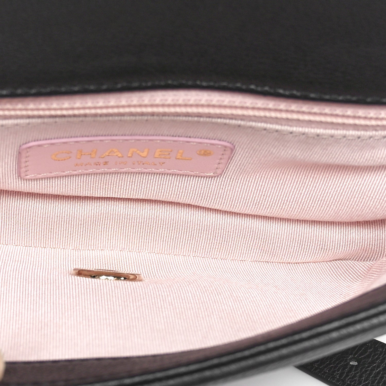Caviar Quilted Studded Flap Waist Bag Black