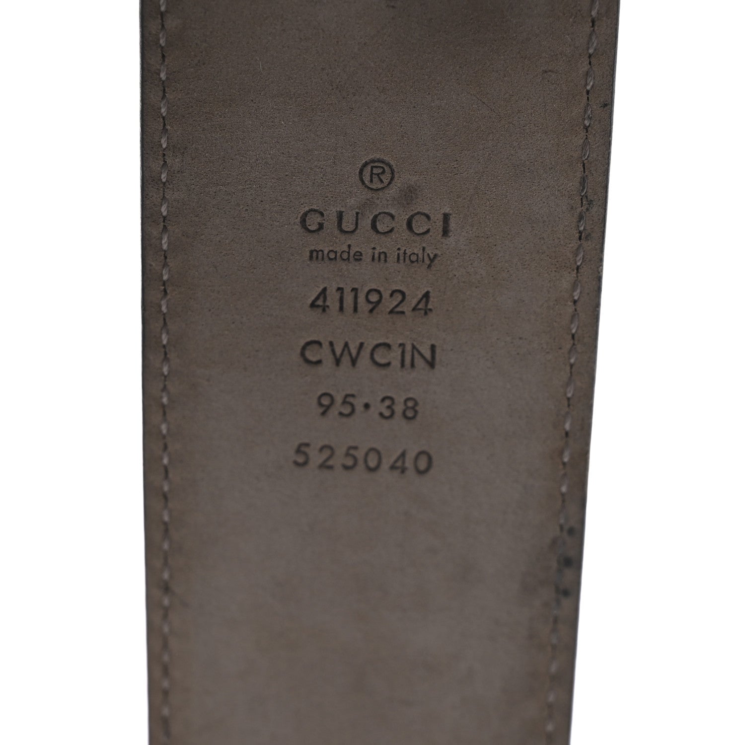 Guccissima Signature Interlocking G 40mm Belt 95 38 Black