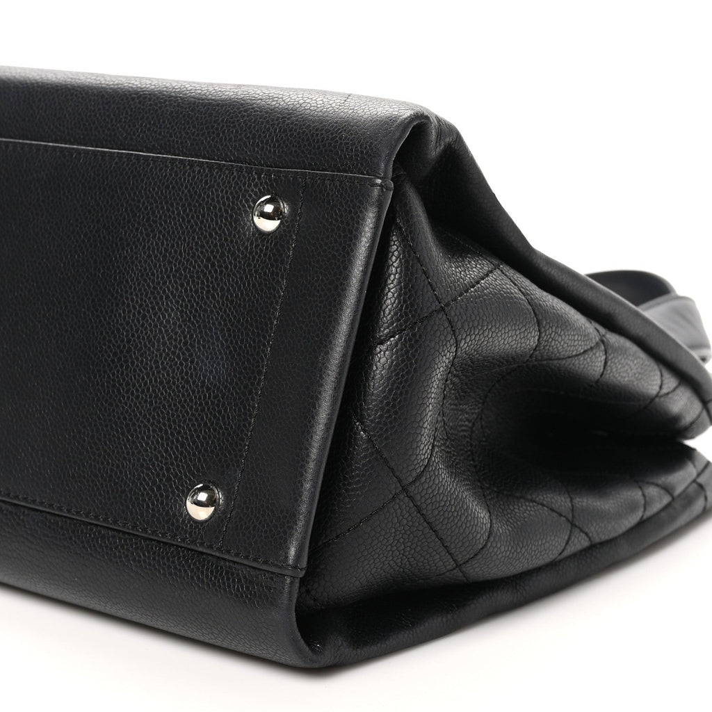 Caviar Executive Cerf Shopper Tote Black