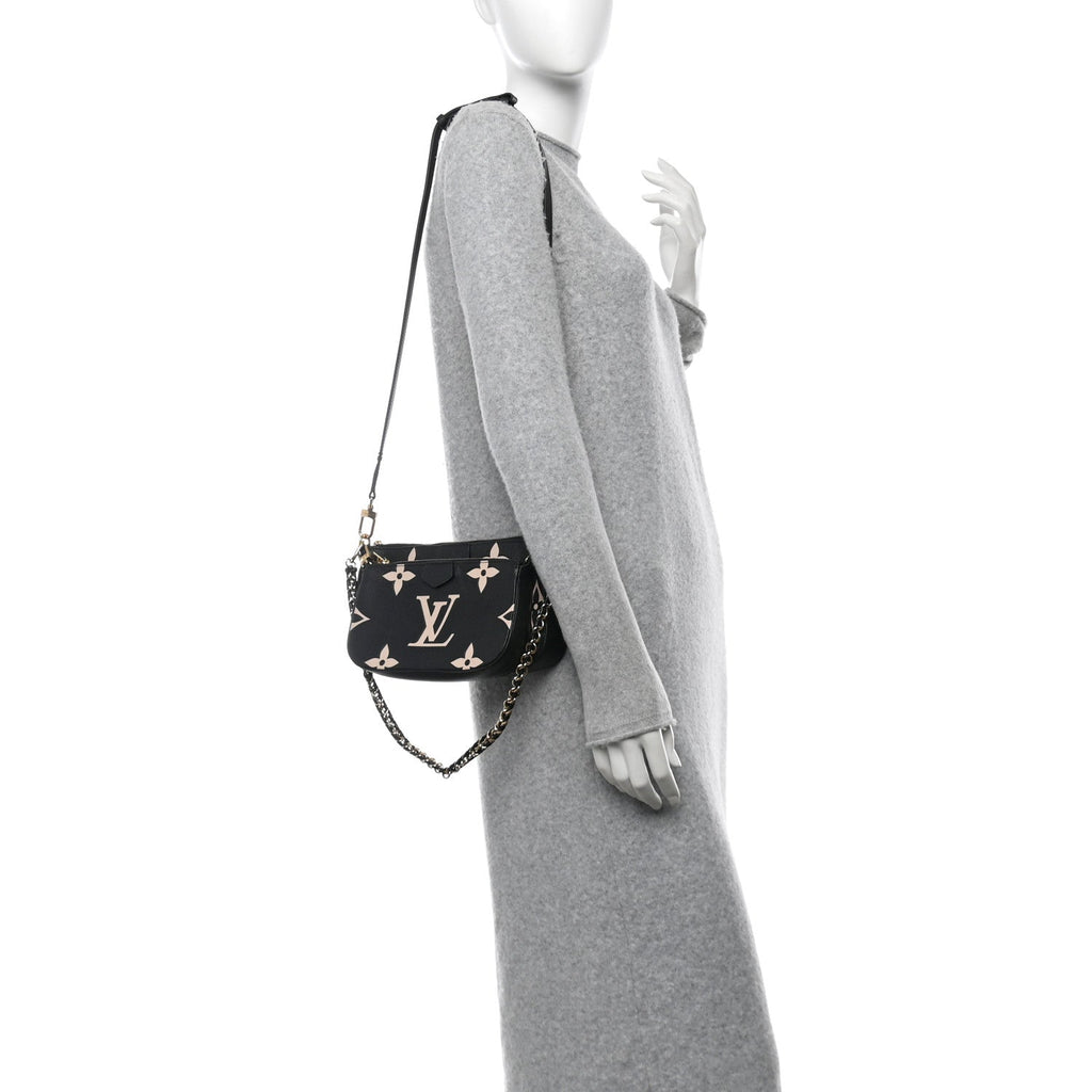 Empreinte Monogram Giant Multi Pochette Accessories Black Beige
