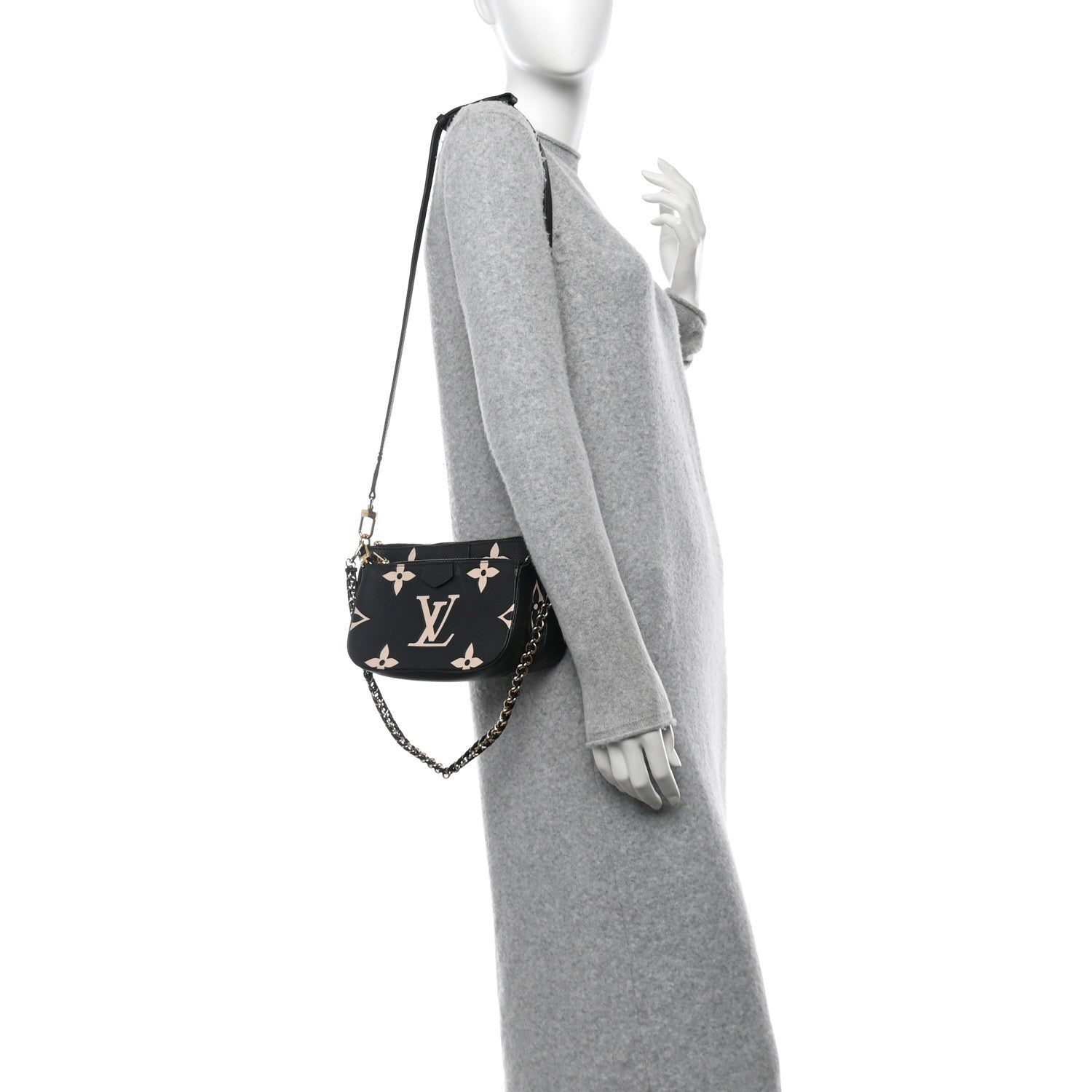 Empreinte Monogram Giant Multi Pochette Accessories Black Beige