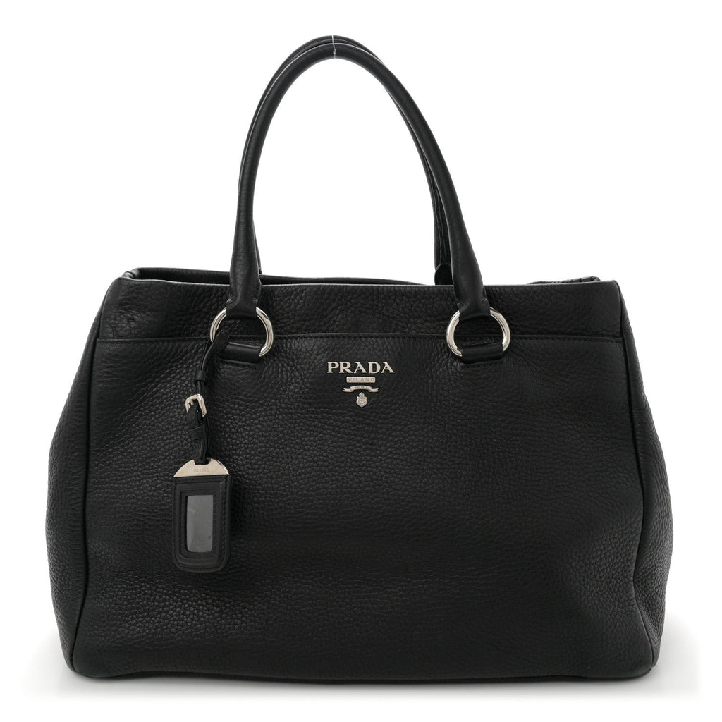 Vitello Daino Tote Black