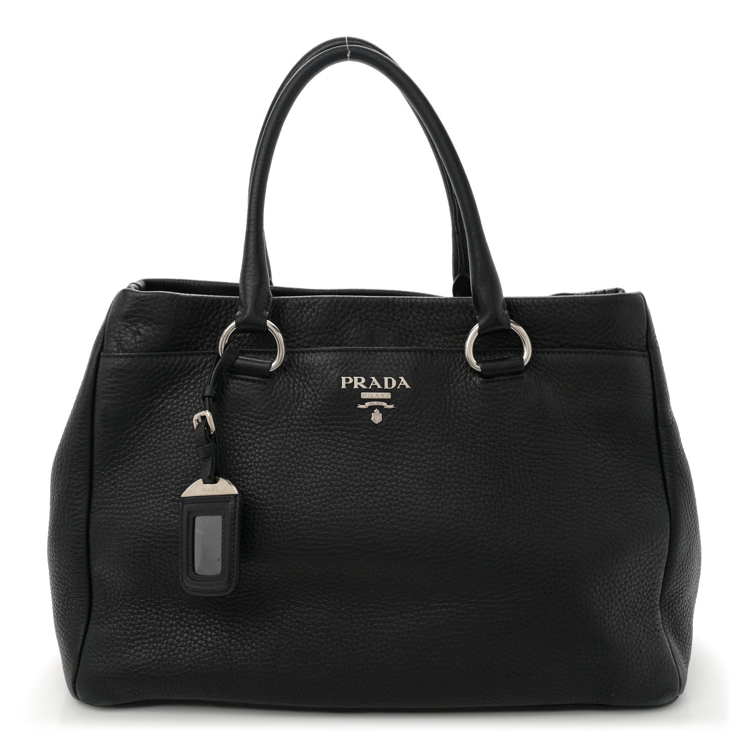 Vitello Daino Tote Black