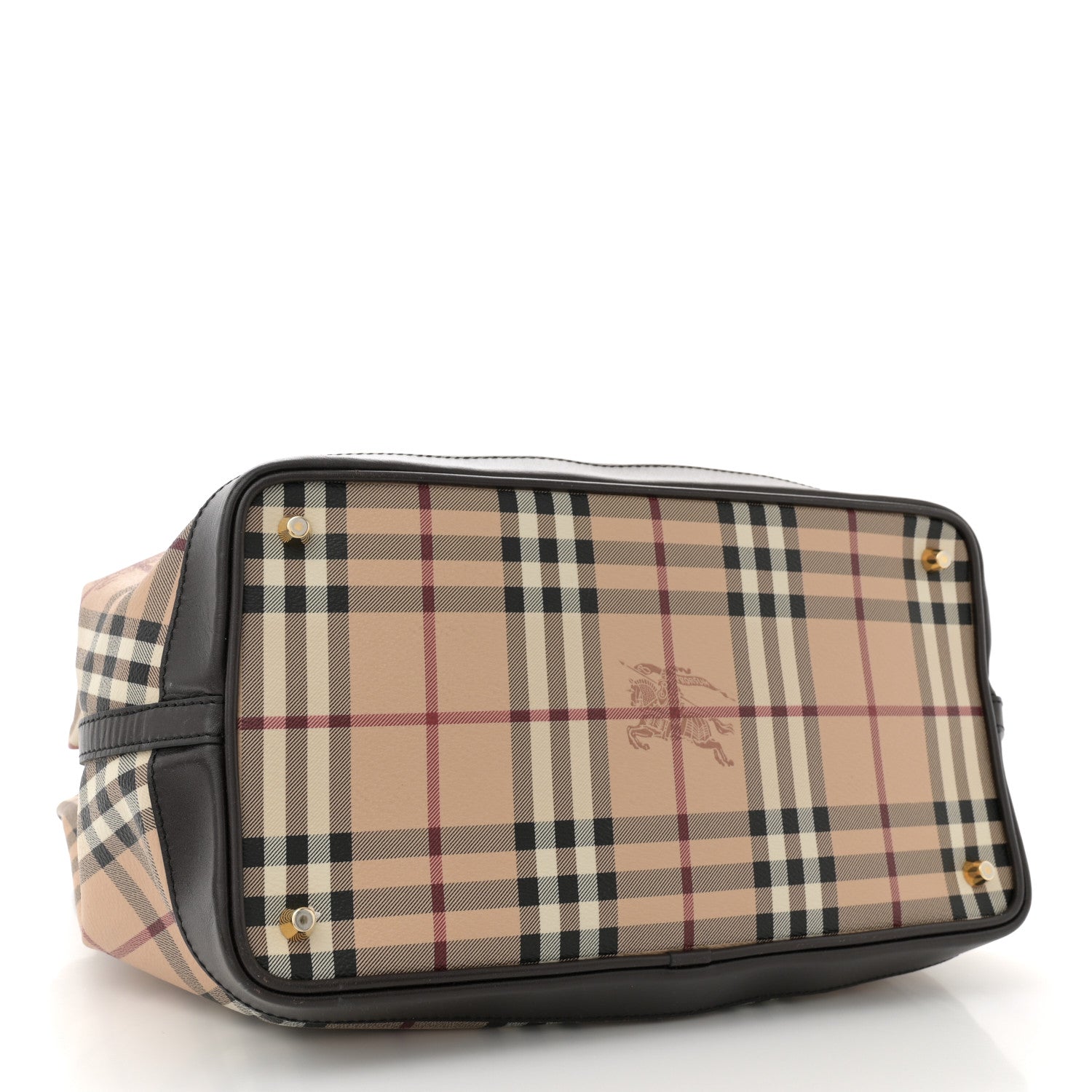 Haymarket Check Medium Golderton Tote Chocolate