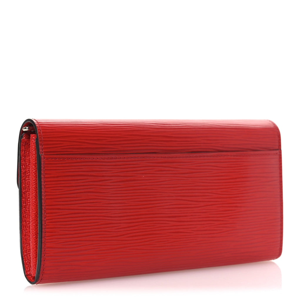 Epi Sarah Wallet NM Coquelicot