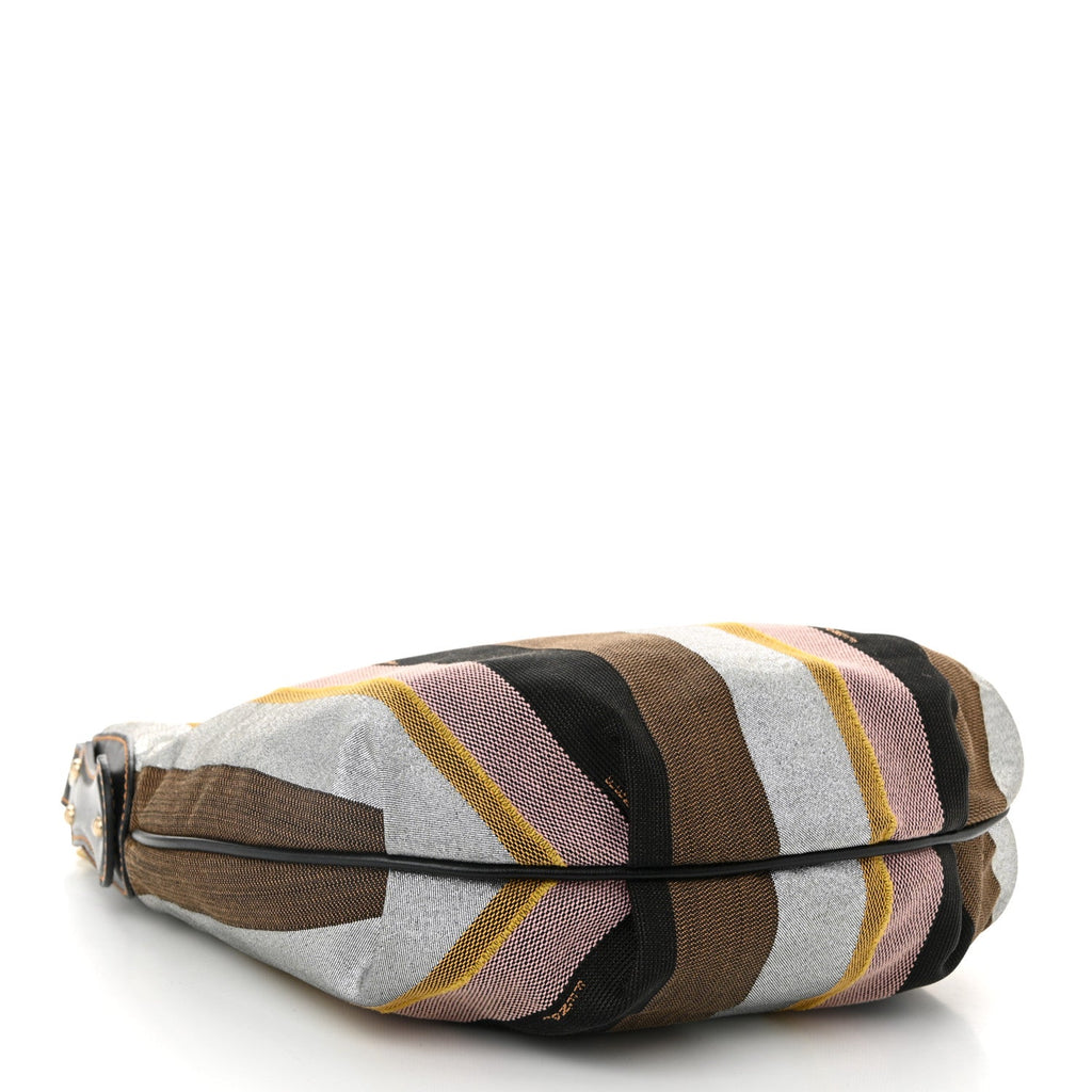 Pequin Small Chef Chain Hobo Multicolor Rosa Black