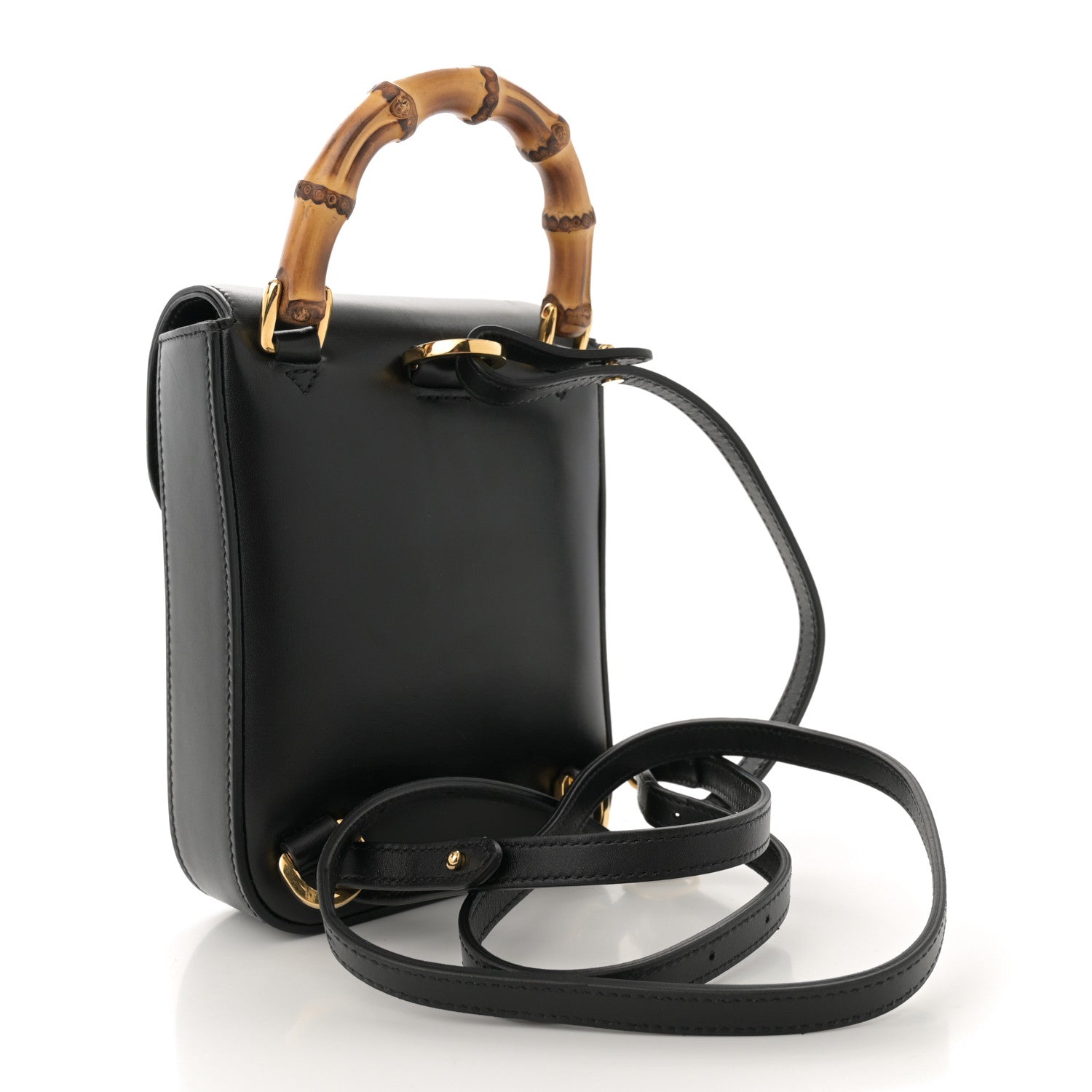 Softy Wonka Textured Dollar Calfskin Mini Diana Bag Black