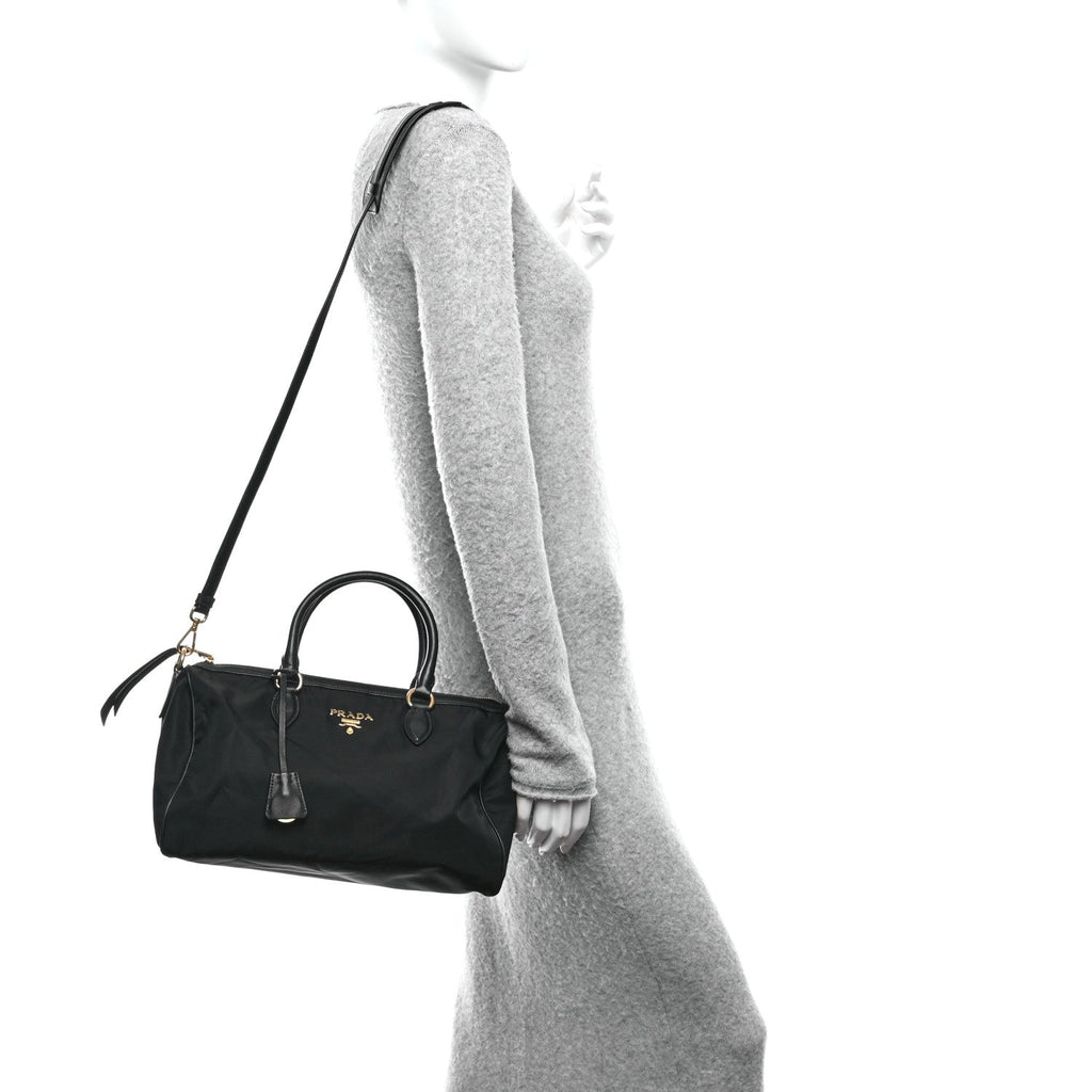 Tessuto Nylon Soft Calf Bauletto Black