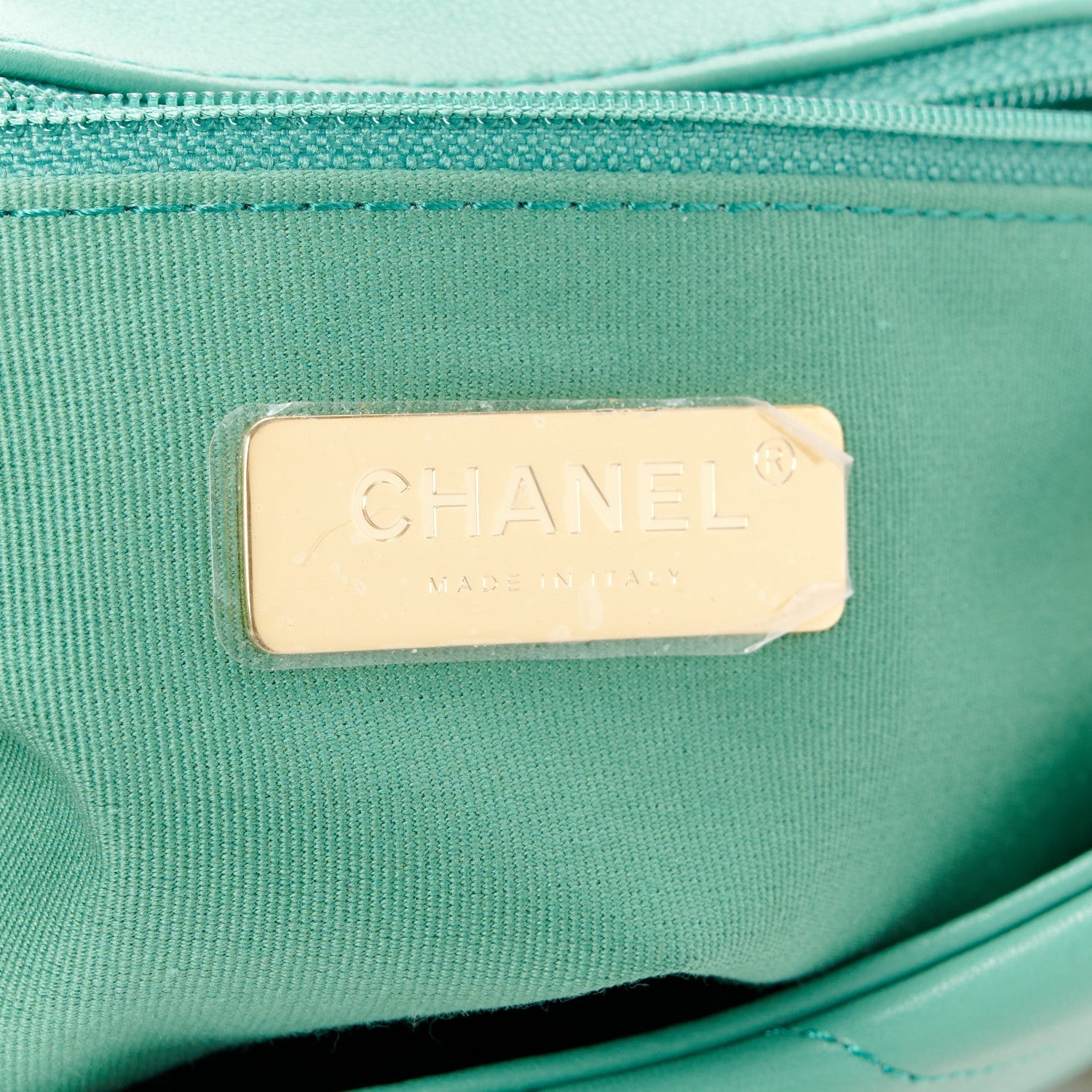 Lambskin Quilted Medium Chanel 19 Flap Green
