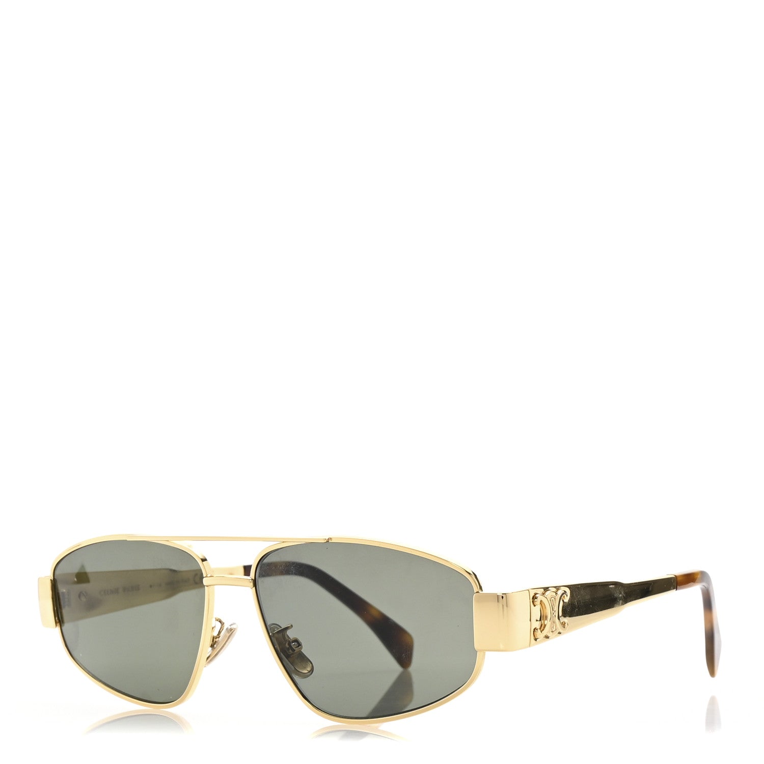 Metal Triomphe 03 Sunglasses CL40281U Gold Green