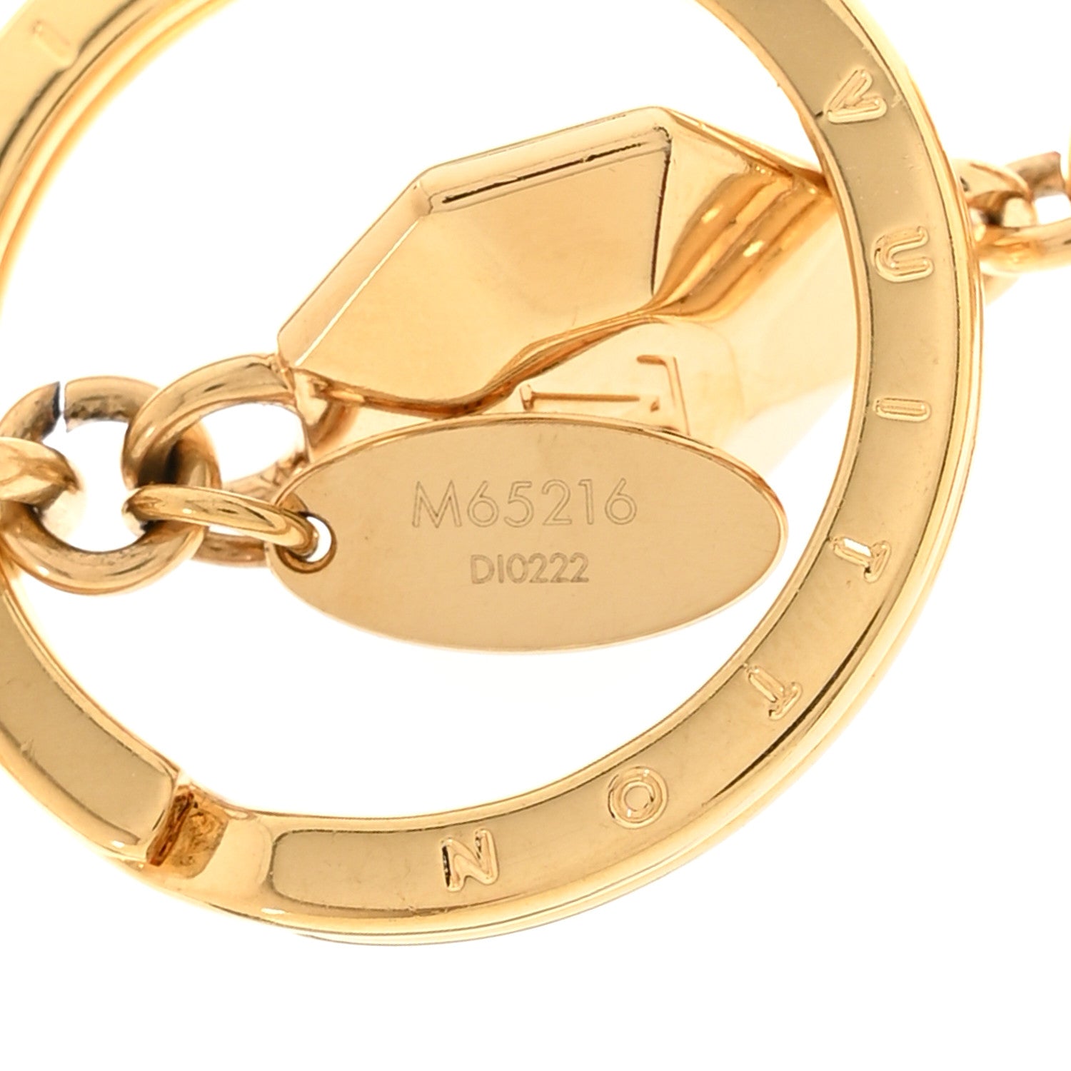LV Facettes Bag Charm Key Holder Gold