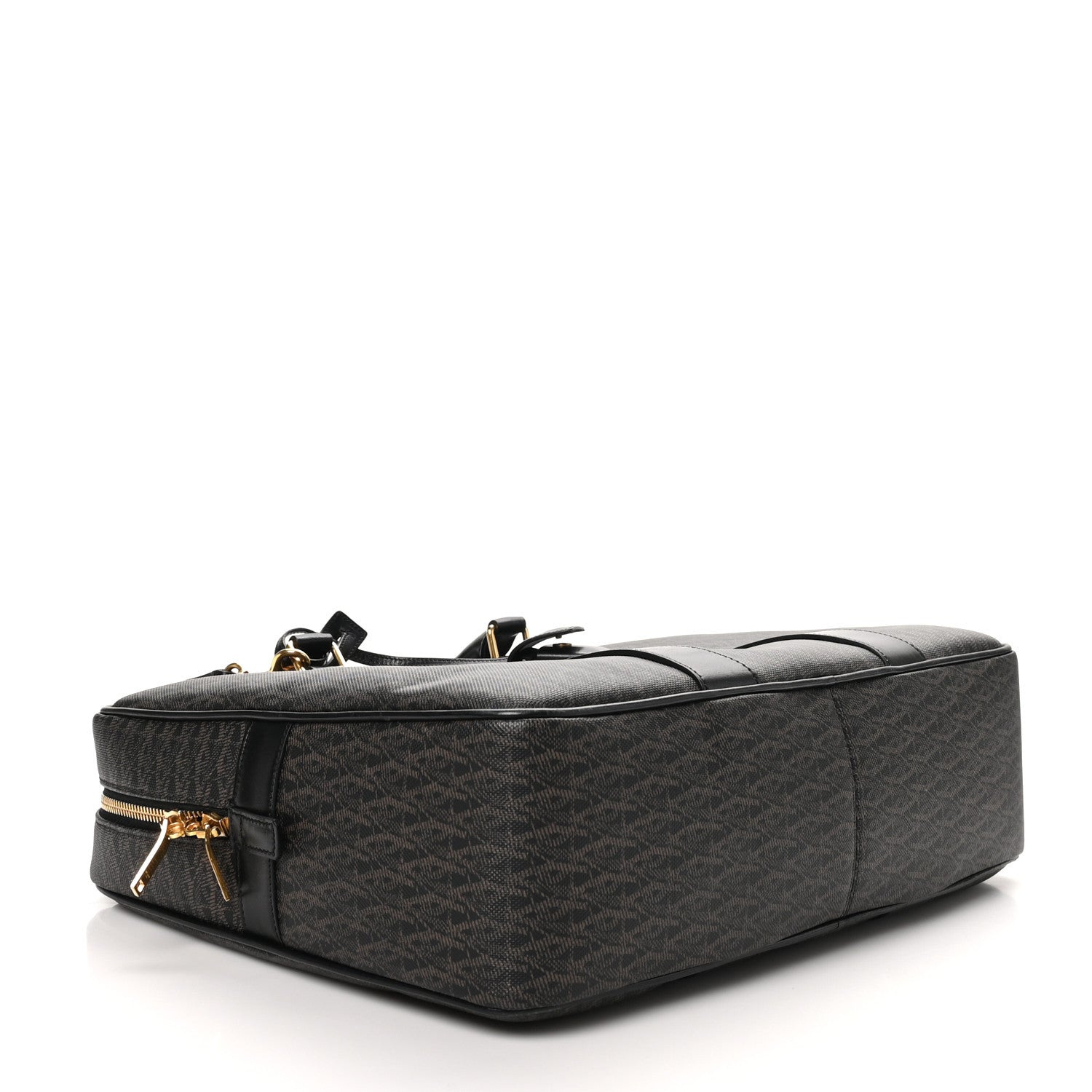 Toile Classic Monogram Rodeo Briefcase Black