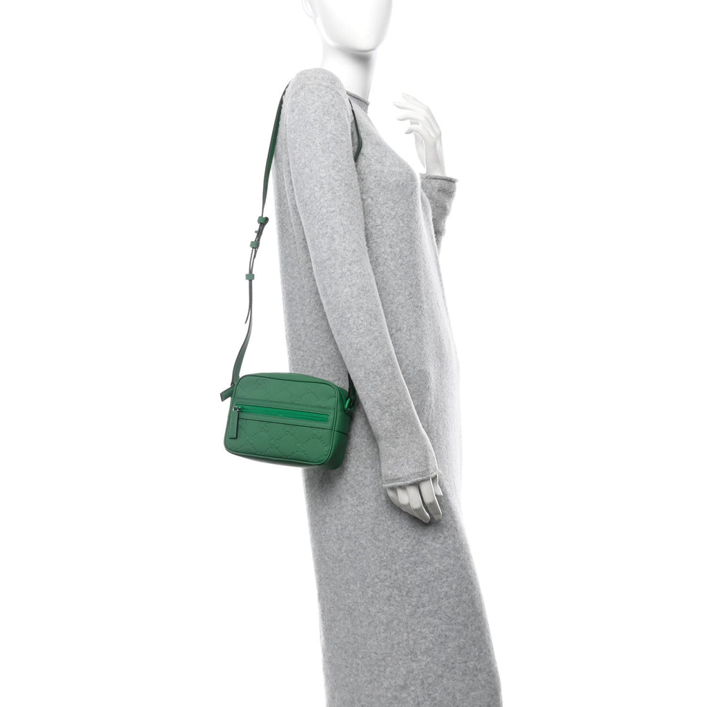 Rubber Effect Monogram GG Crossbody Bag New Shamrock