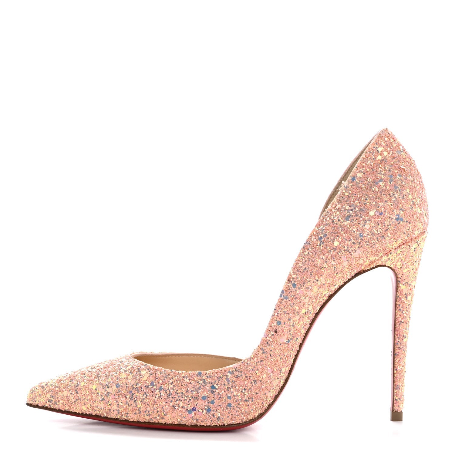 Patent Glitter Iriza 100 Pumps 38.5 Peach