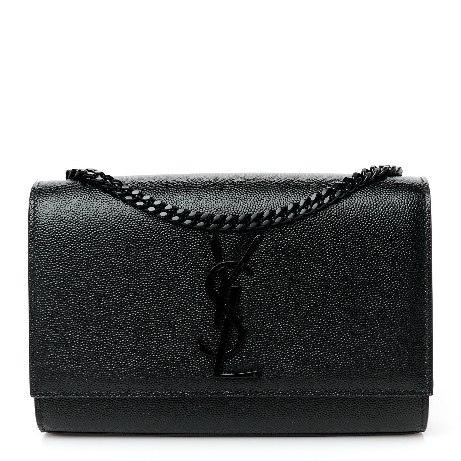 Grain De Poudre Small Monogram Monochrome Kate Satchel Black