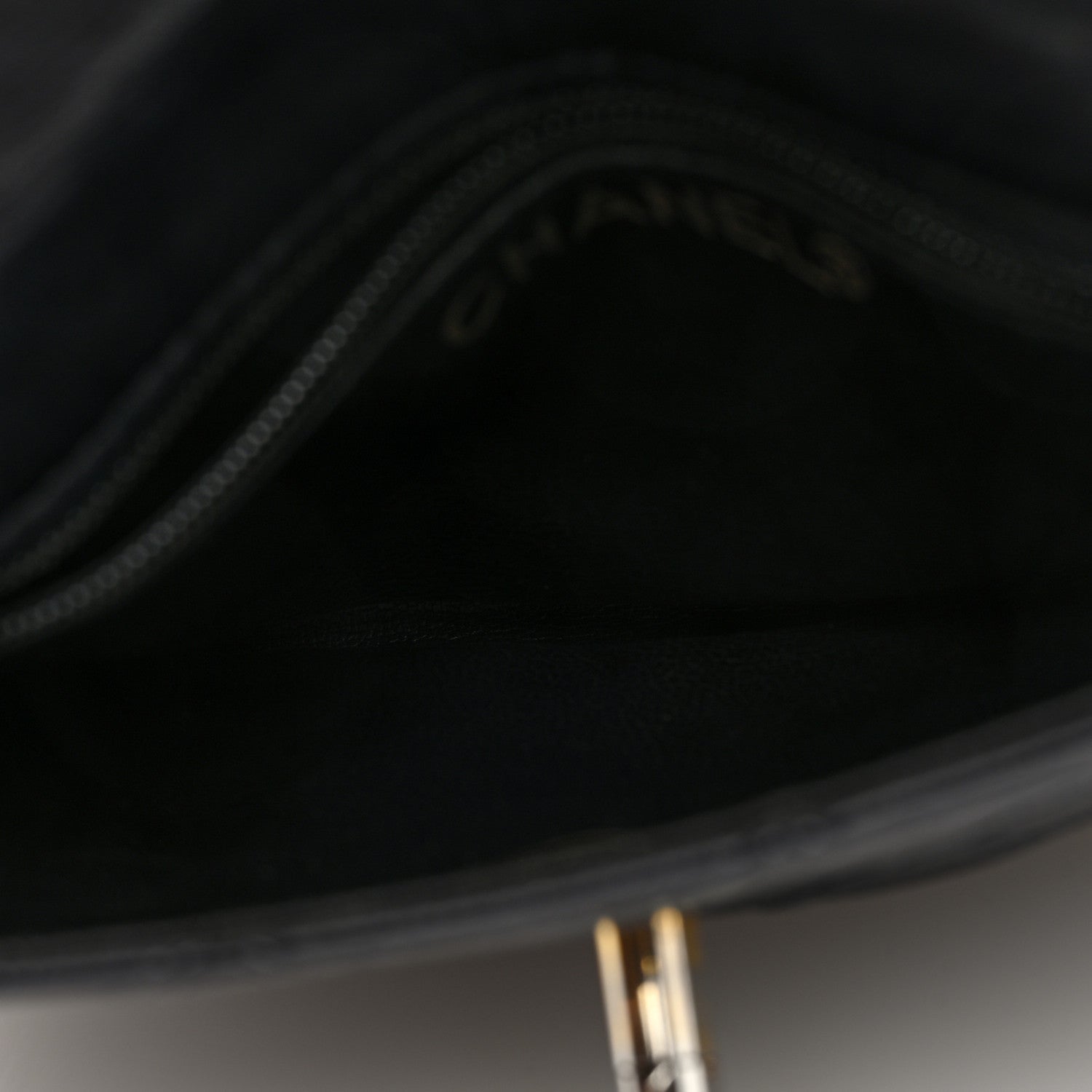 Calfskin Quilted Flap Waist Belt Bag Black