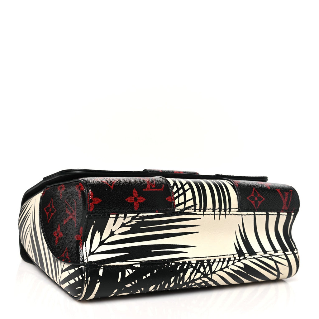Monogram Infrarouge Palm Twist Shoulder Bag MM Black White