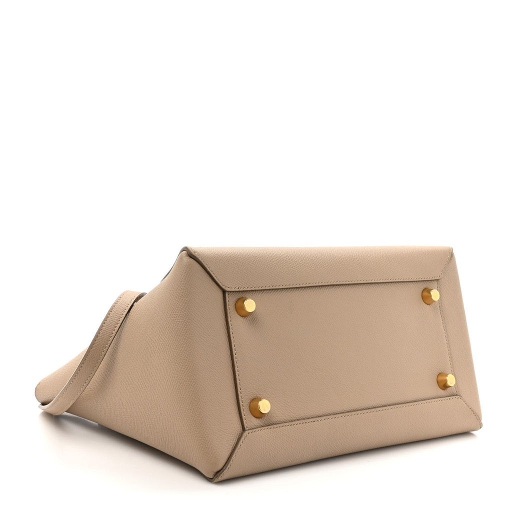 Grained Calfskin Mini Belt Bag Light Taupe