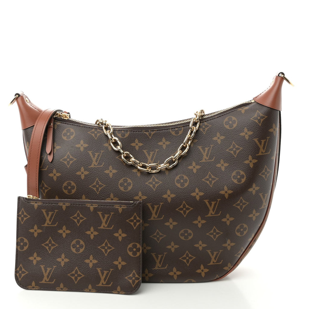 Reverse Monogram Loop Hobo