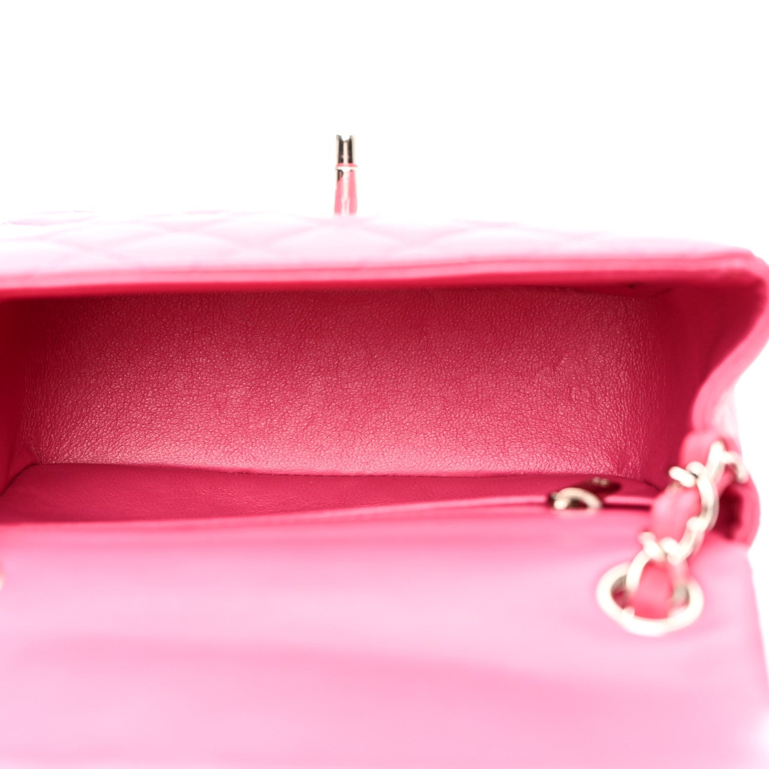 Lambskin Quilted Mini Square Flap Pink
