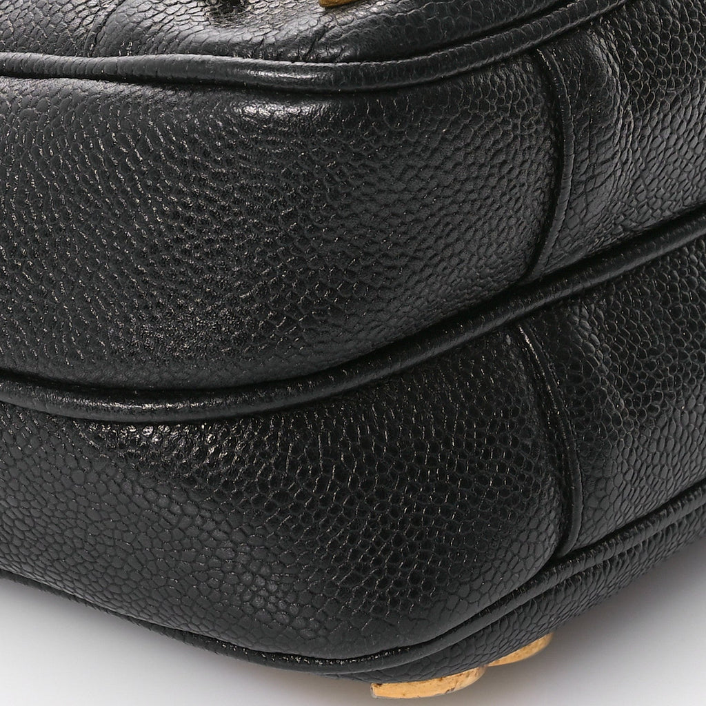 Caviar CC Shoulder Bag Black