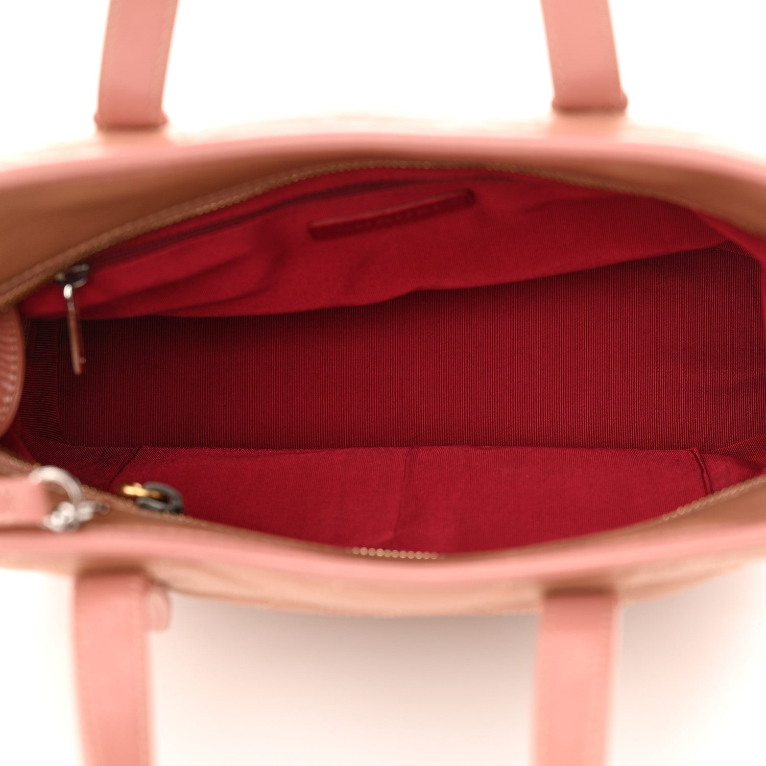Aged Calfskin Quilted Medium Gabrielle Shopping Tote  Pink
